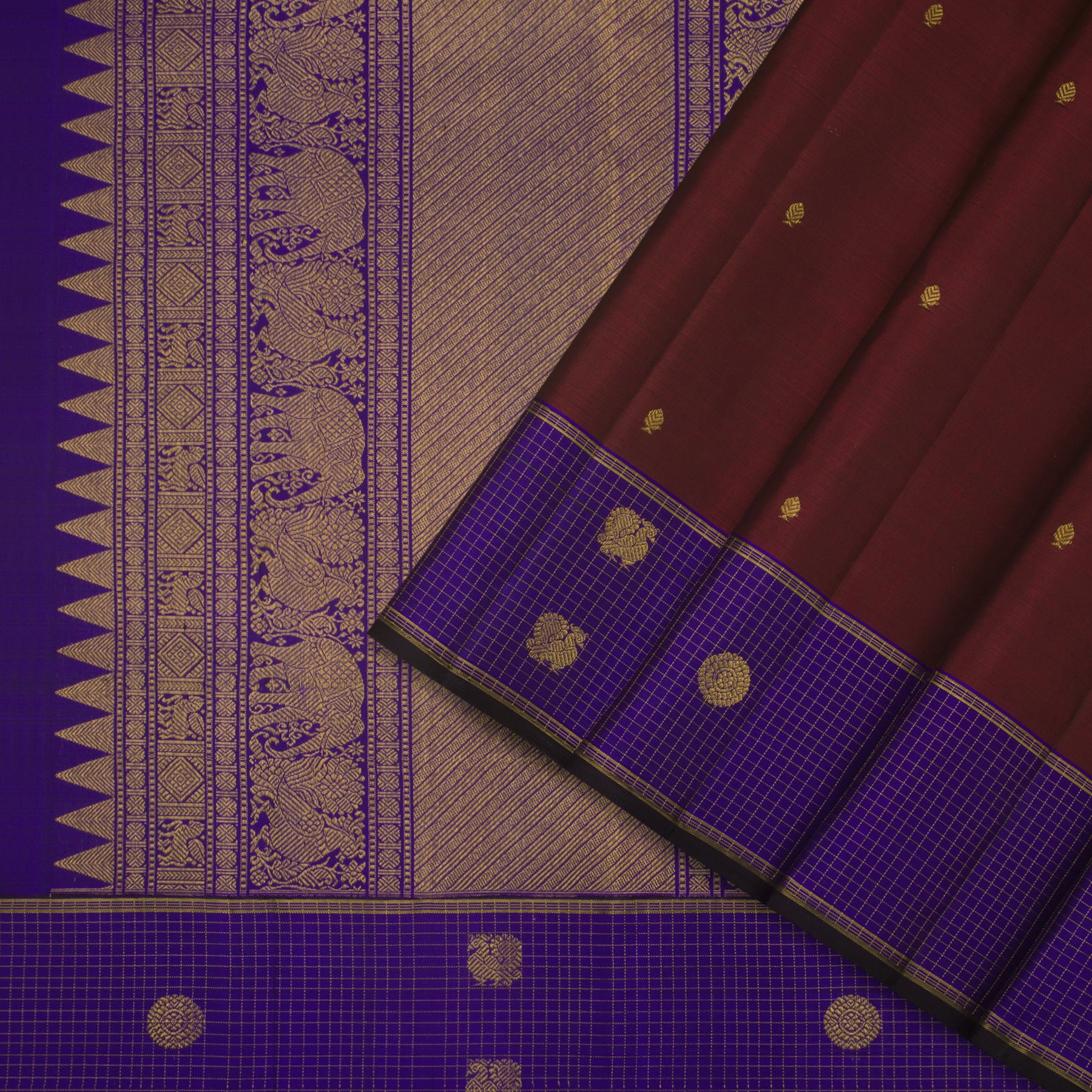 Kanakavalli Kanjivaram Silk Sari 23-595-HS001-02889 - Cover View