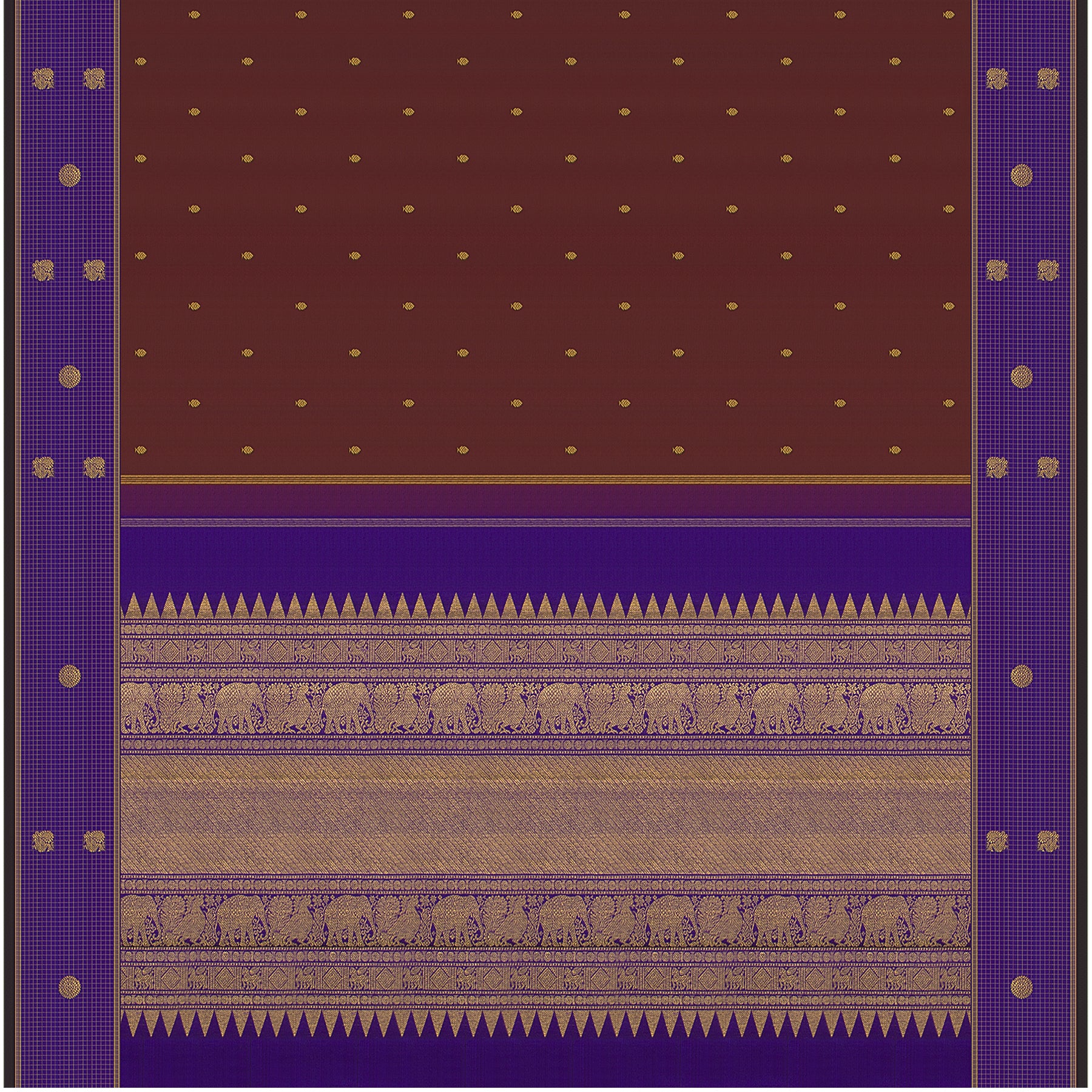 Kanakavalli Kanjivaram Silk Sari 23-595-HS001-02889 - Full View
