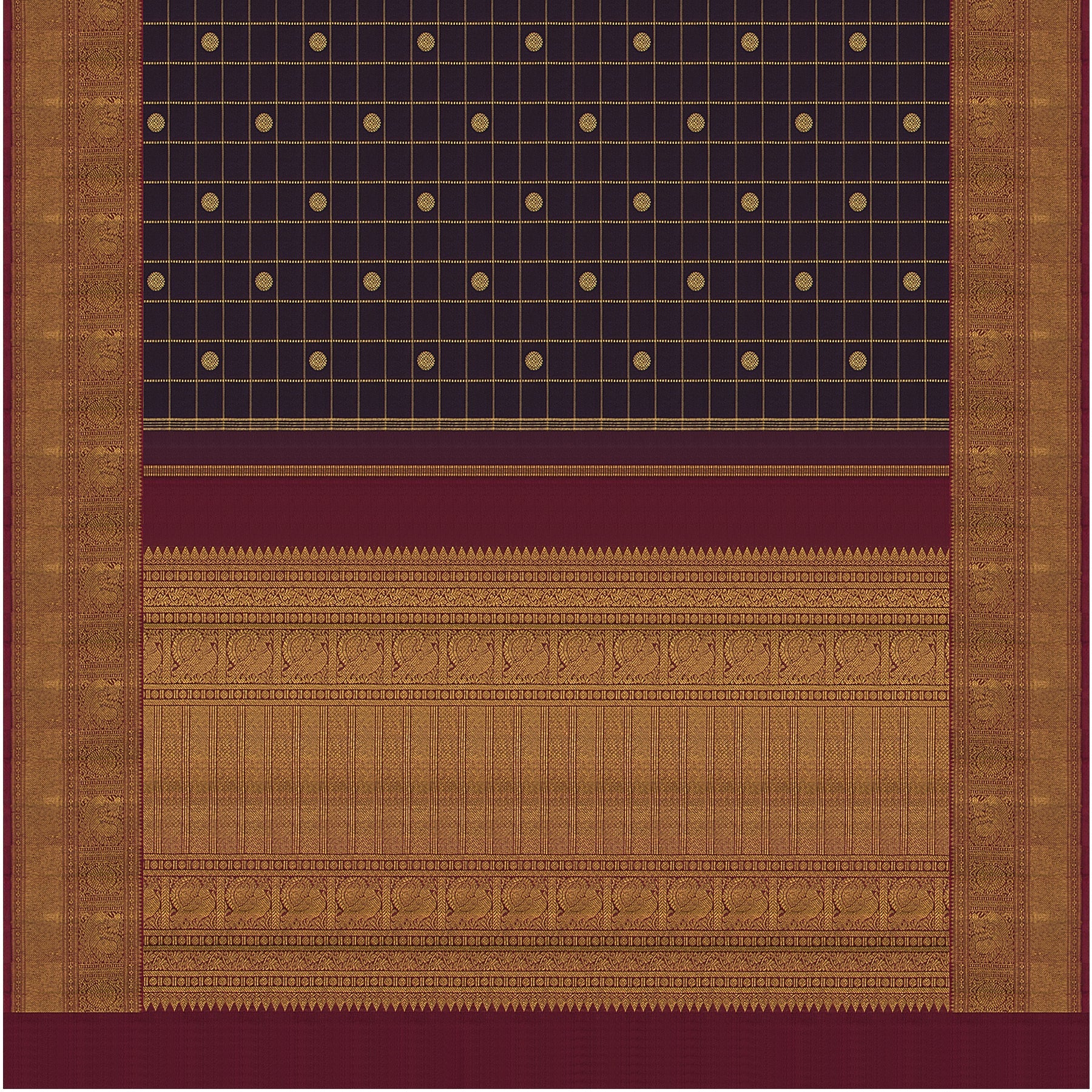Kanakavalli Kanjivaram Silk Sari 23-595-HS001-02918 - Full View