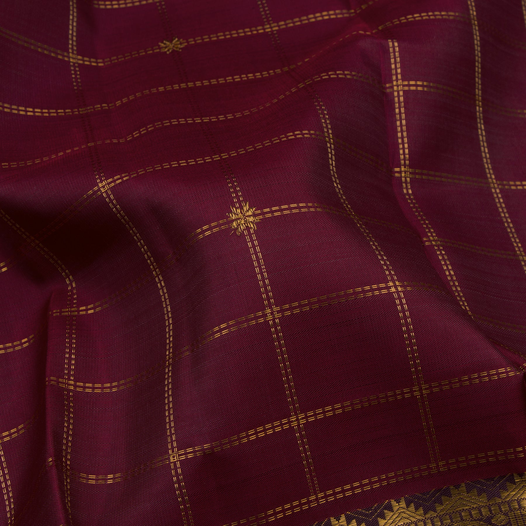 Kanakavalli Kanjivaram Silk Sari 23-595-HS001-03696 - Fabric View