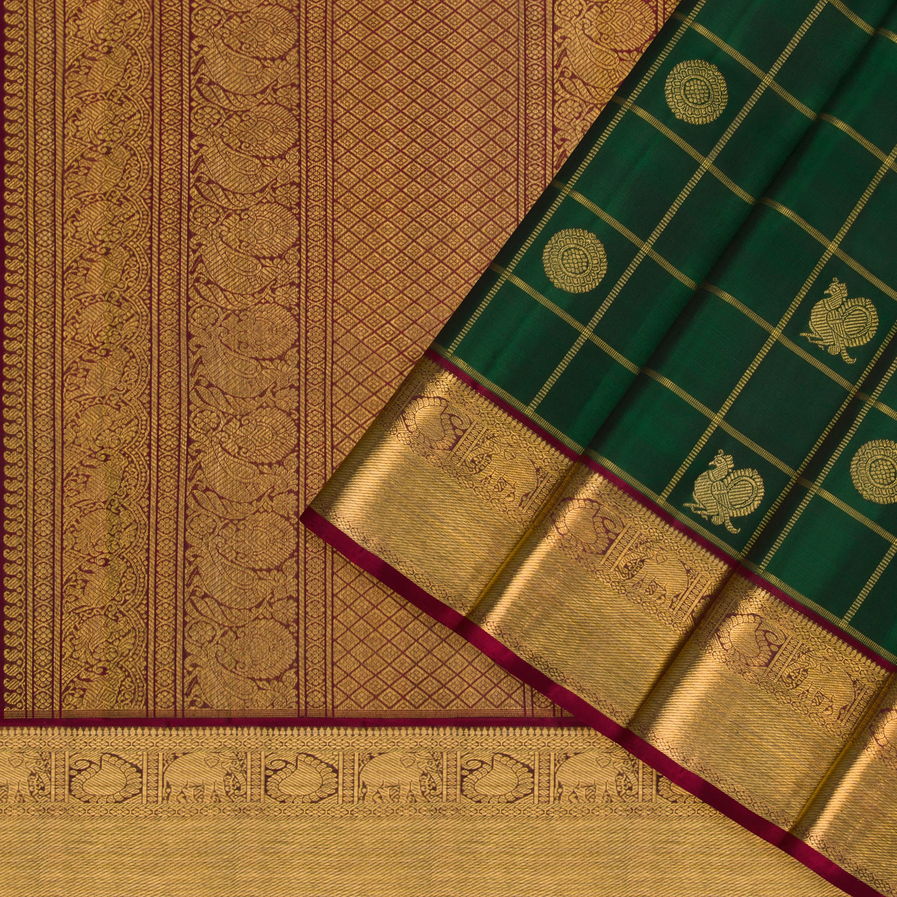 Kanakavalli Kanjivaram Silk Sari 23-595-HS001-06679 - Cover View