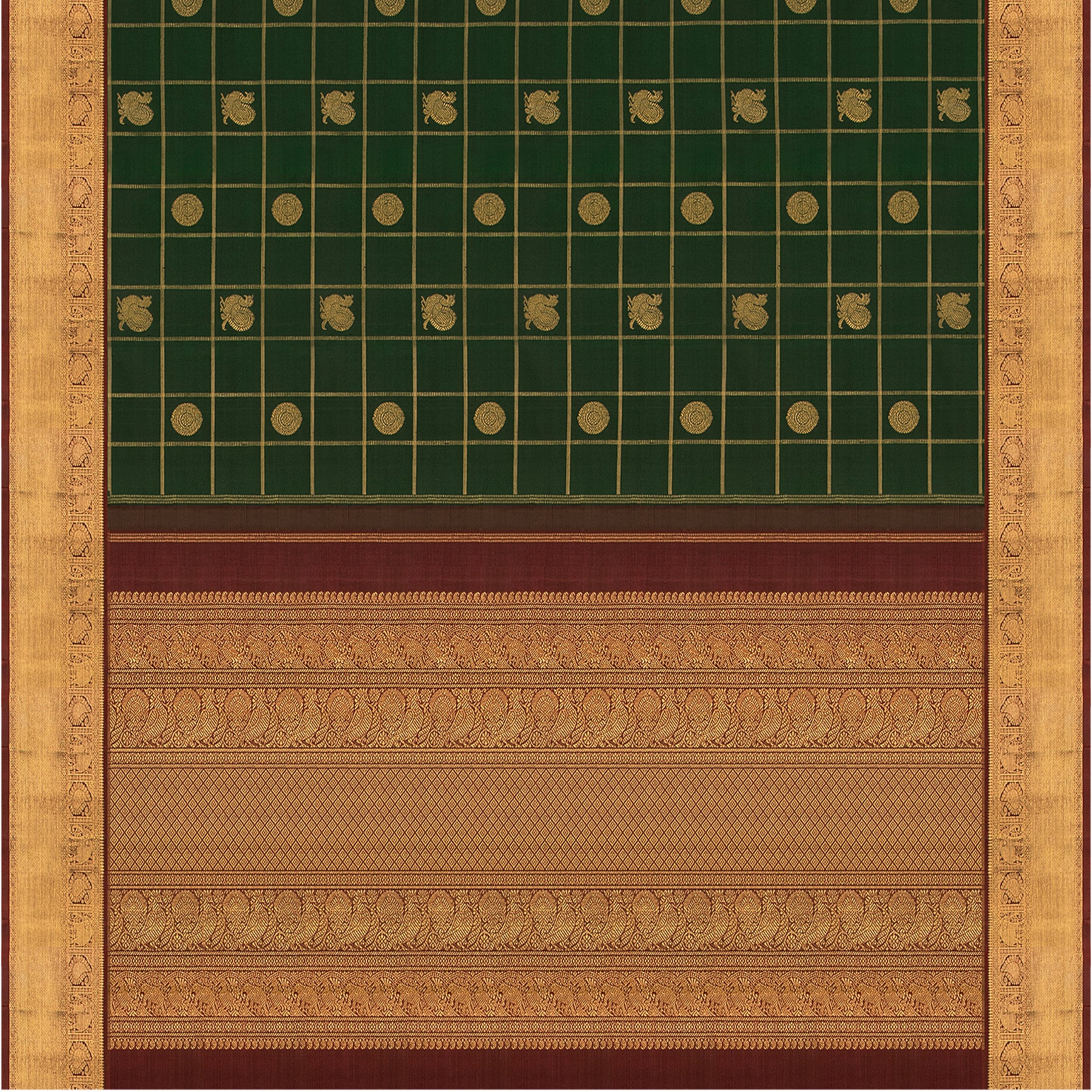 Kanakavalli Kanjivaram Silk Sari 23-595-HS001-06679 - Full View