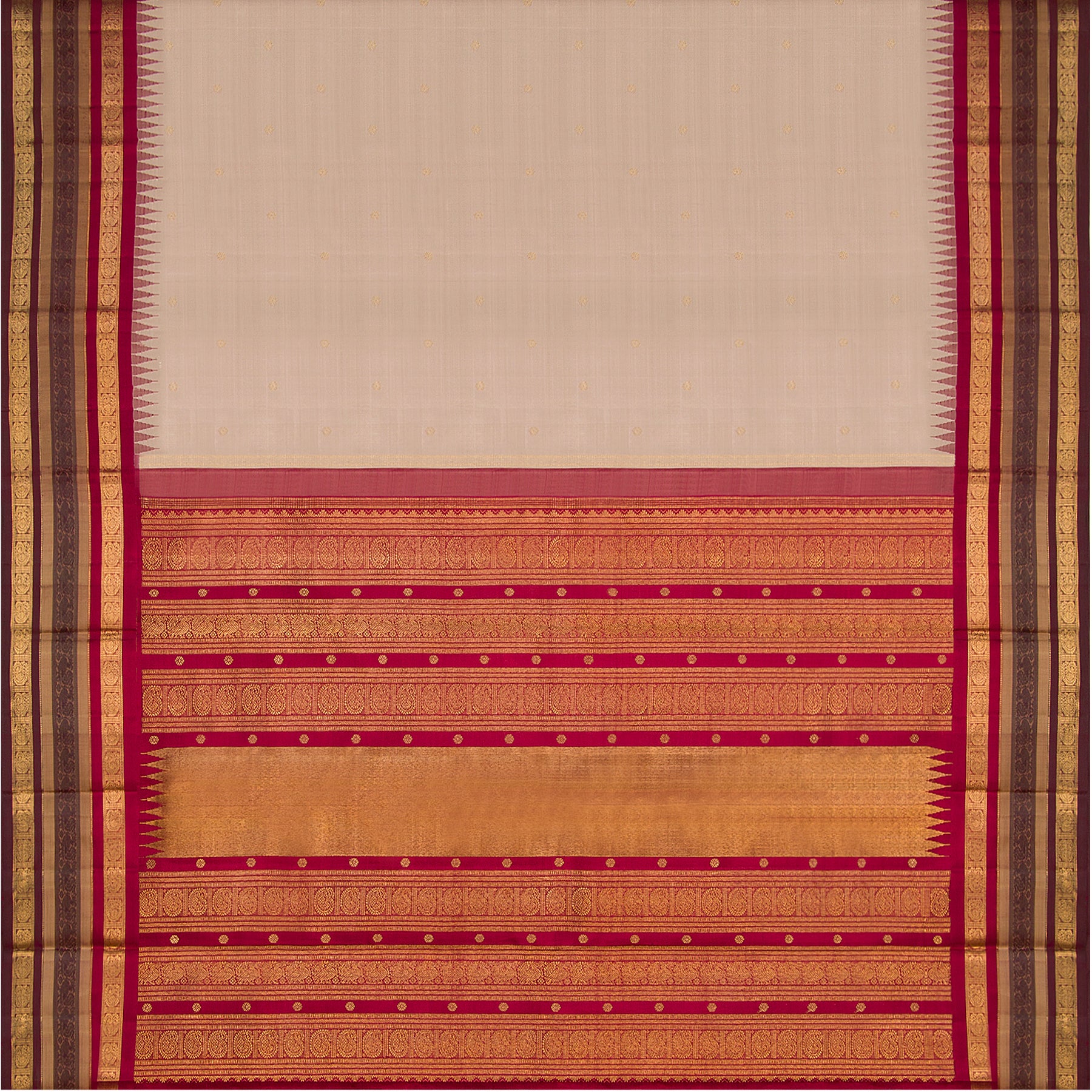 Kanakavalli Kanjivaram Silk Sari 23-595-HS001-08082 - Full View