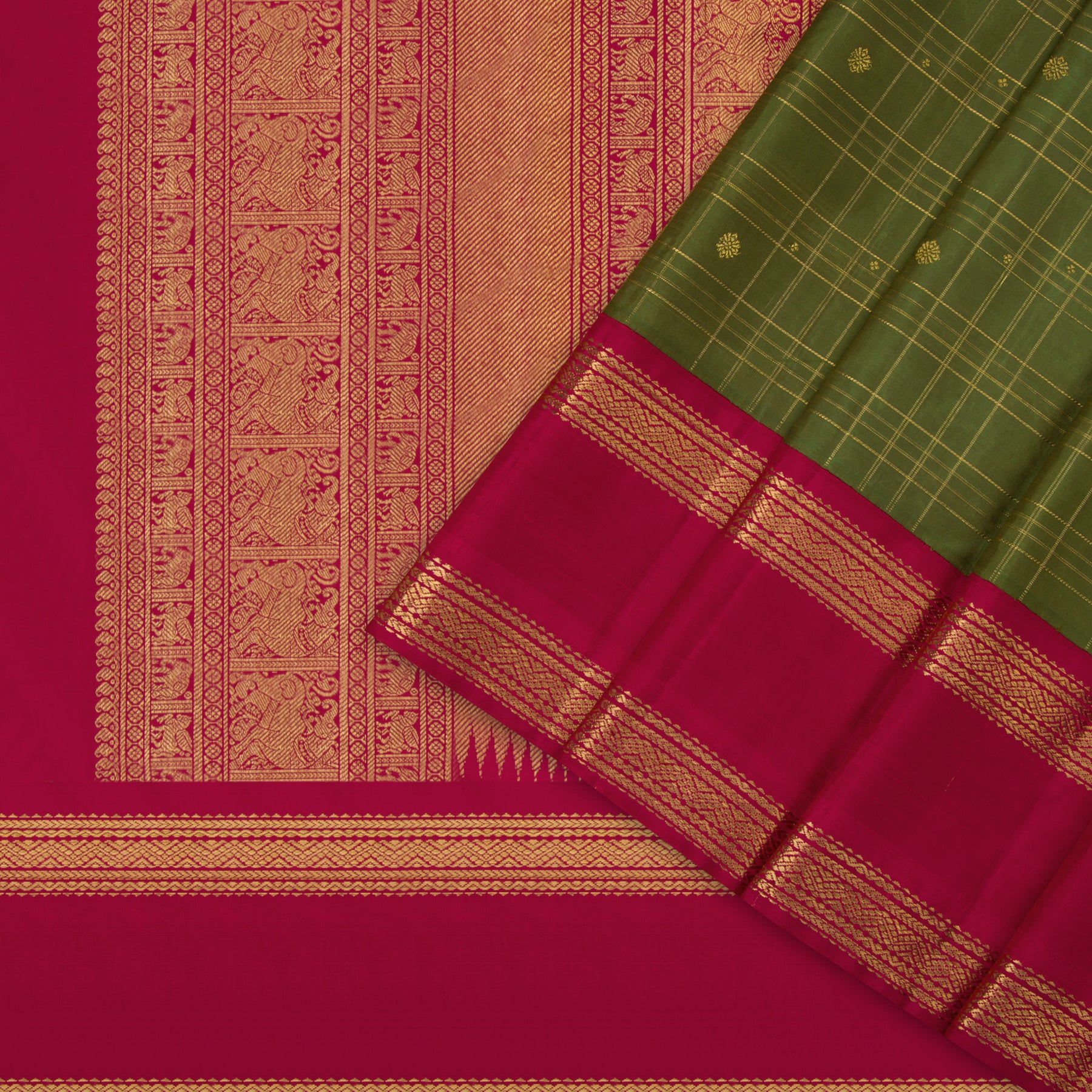 Kanakavalli Kanjivaram Silk Sari 23-595-HS001-09610 - Cover View