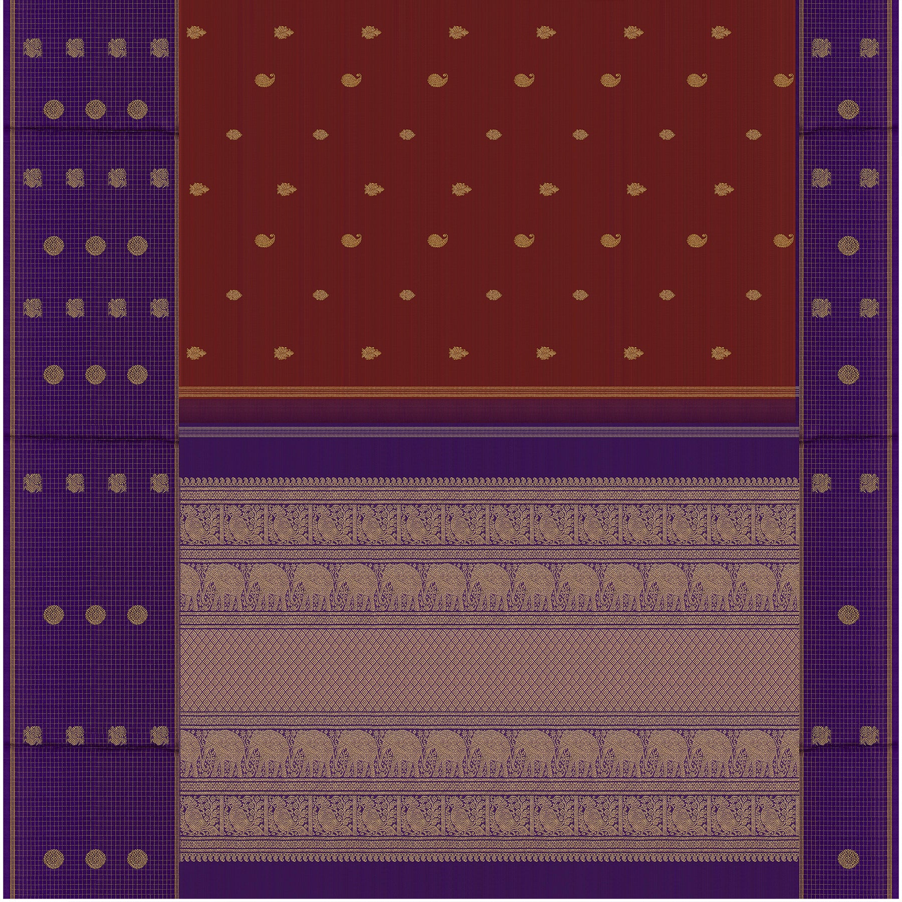 Kanakavalli Kanjivaram Silk Sari 23-595-HS001-10629 - Full View