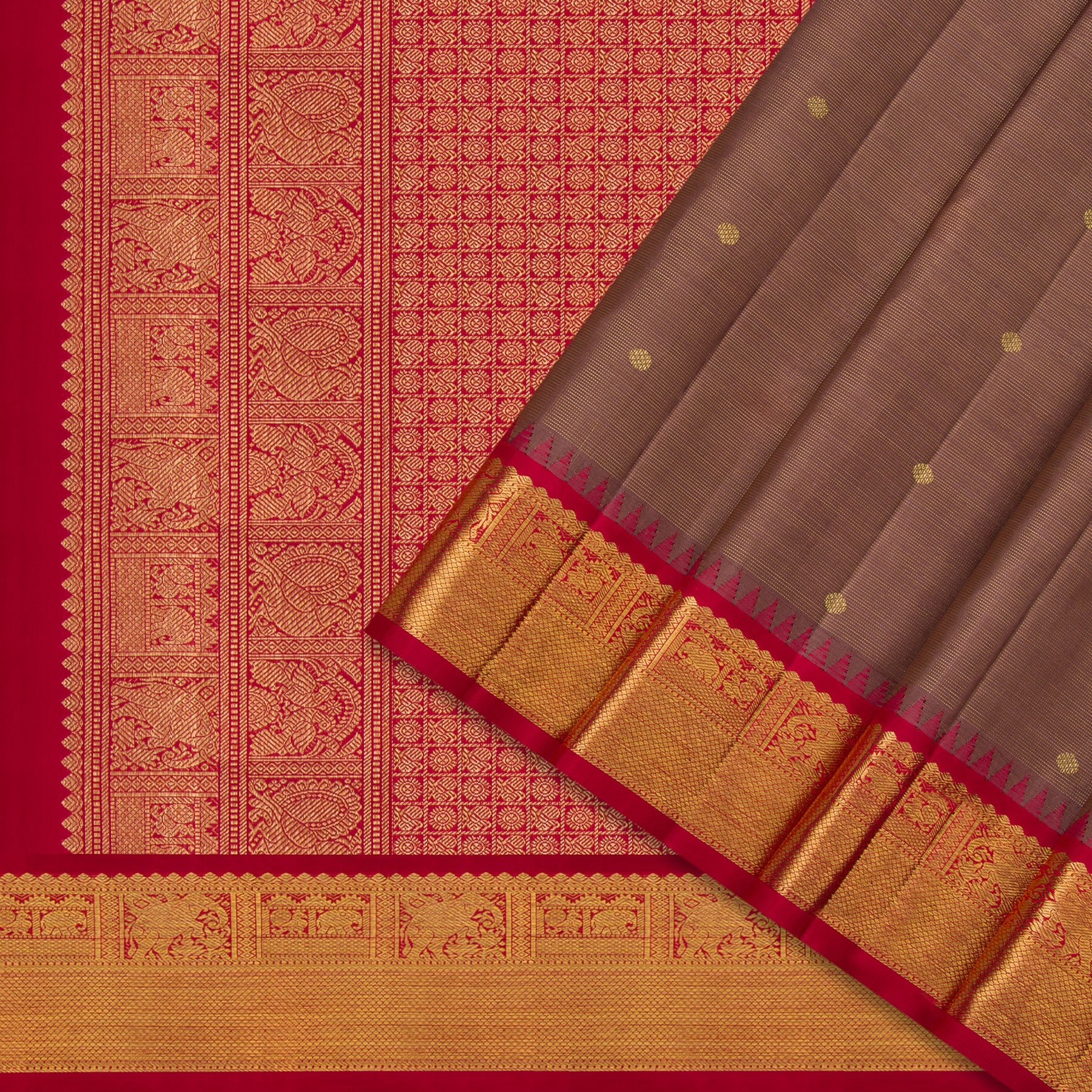 Kanakavalli Kanjivaram Silk Sari 23-595-HS001-11447 - Cover View