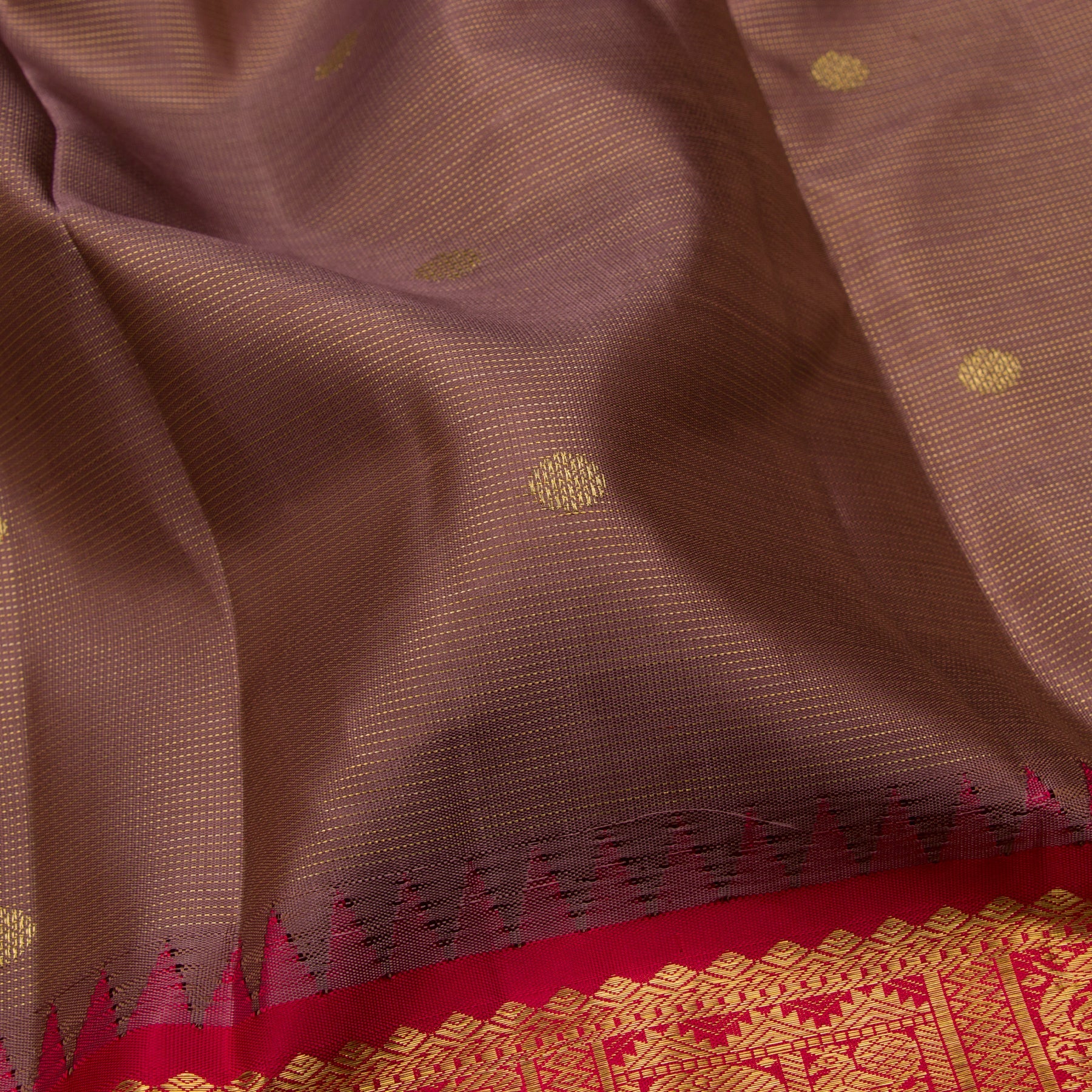 Kanakavalli Kanjivaram Silk Sari 23-595-HS001-11447 - Fabric View