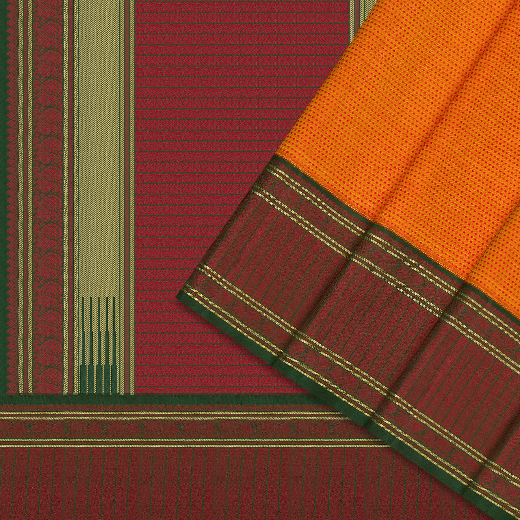 Kanakavalli Kanjivaram Silk Sari 23-595-HS001-12162 - Cover View