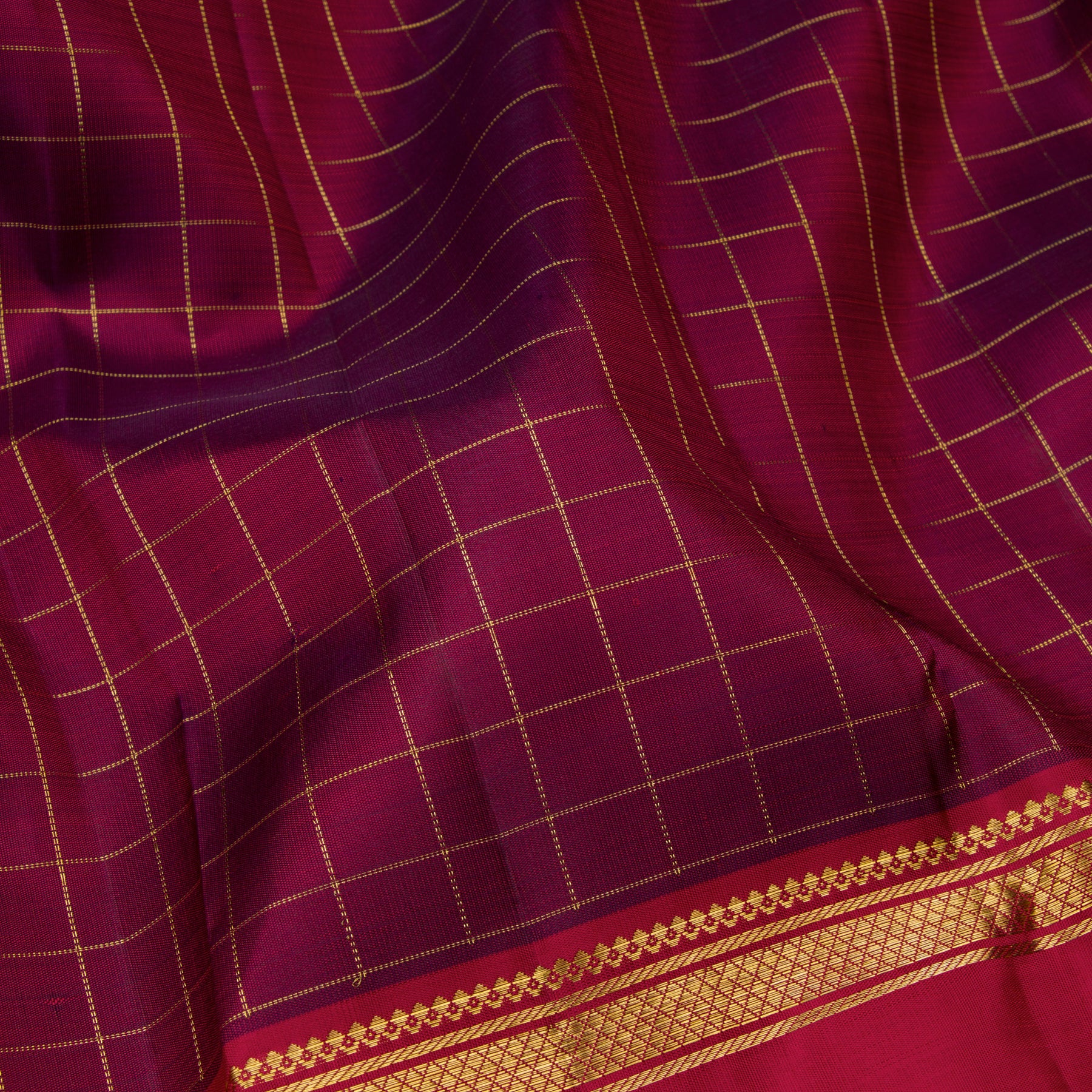 Kanakavalli Kanjivaram Silk Sari 23-595-HS001-12775 - Fabric View