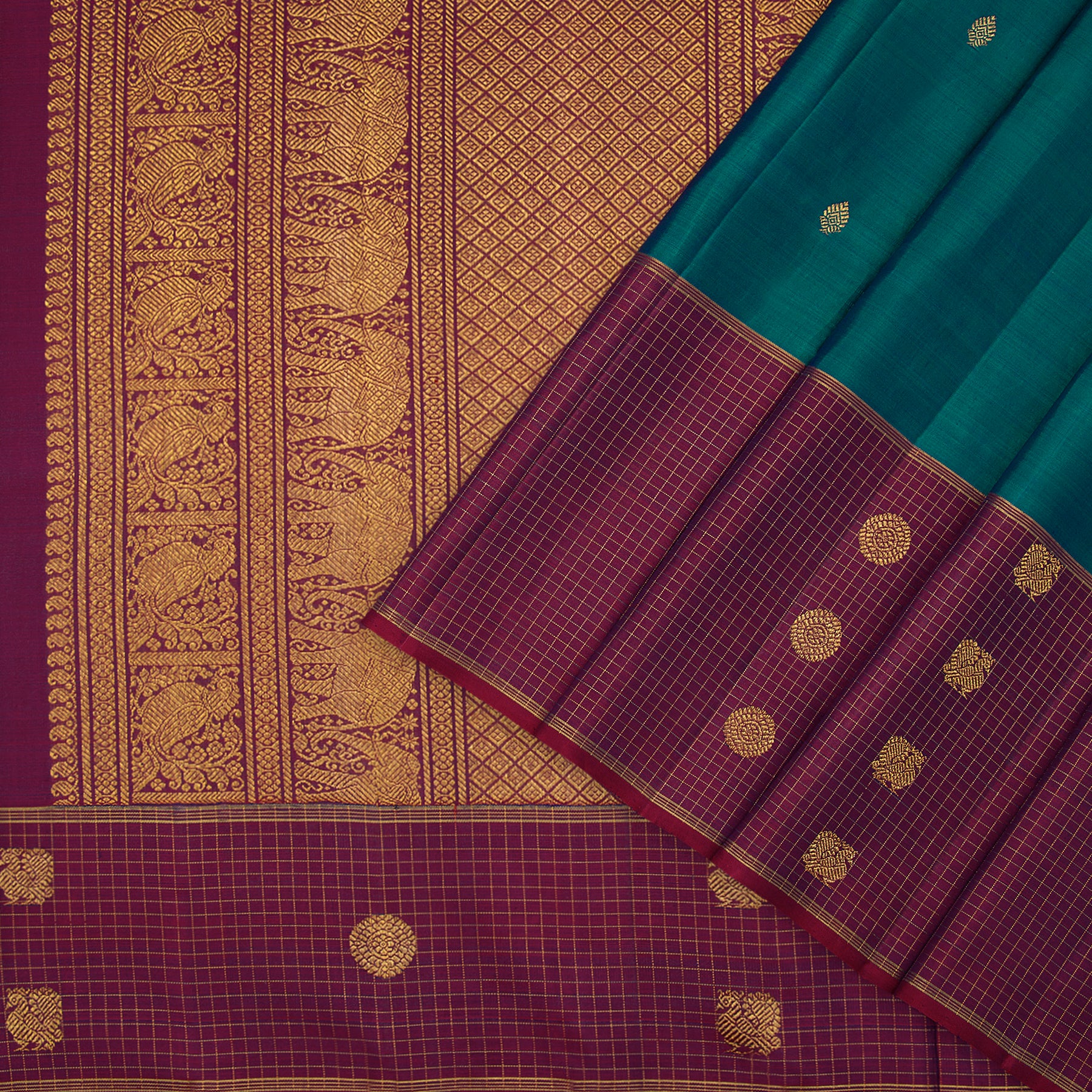 Kanakavalli Kanjivaram Silk Sari 23-595-HS001-12778 - Cover View