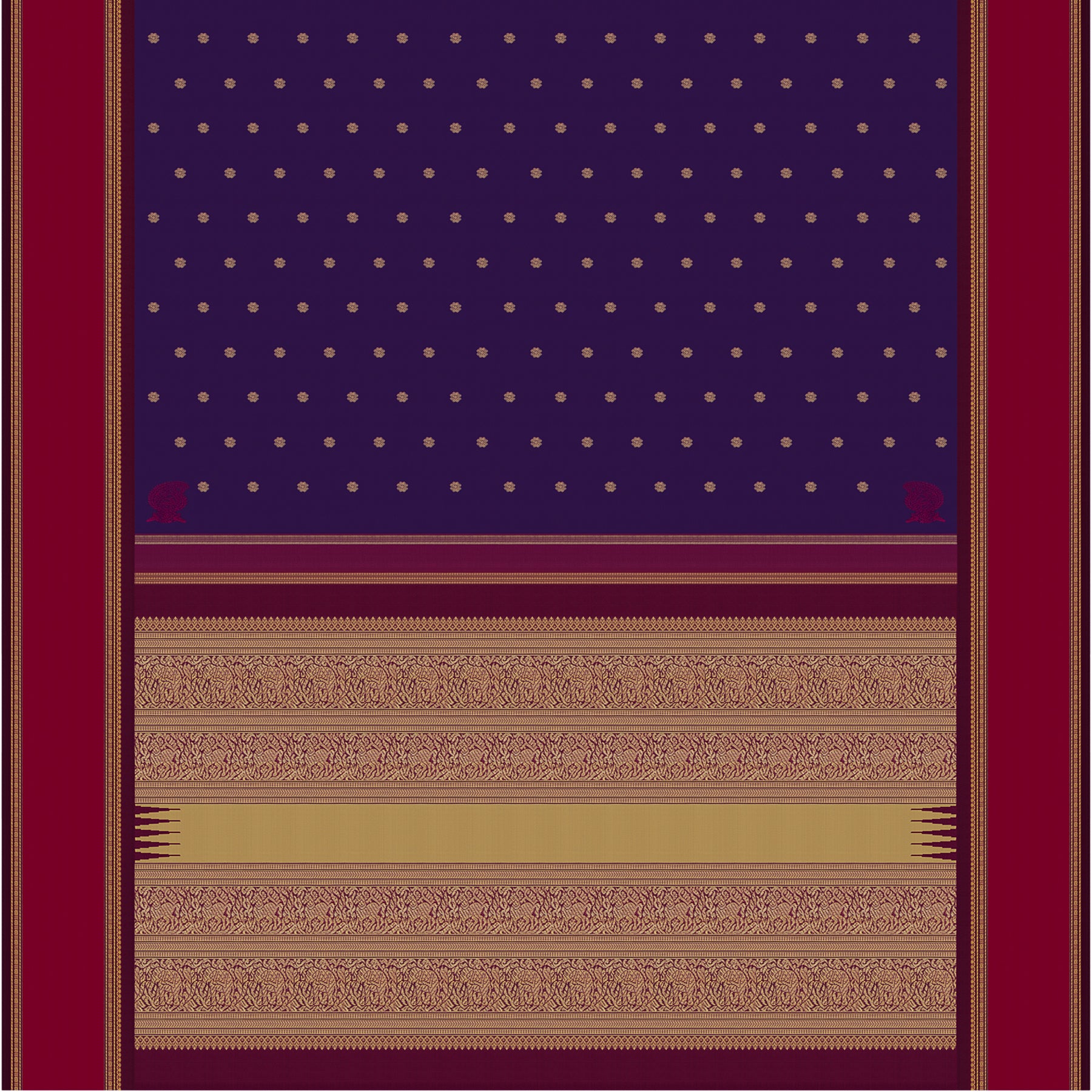 Kanakavalli Kanjivaram Silk Sari 23-595-HS001-13716 - Full View