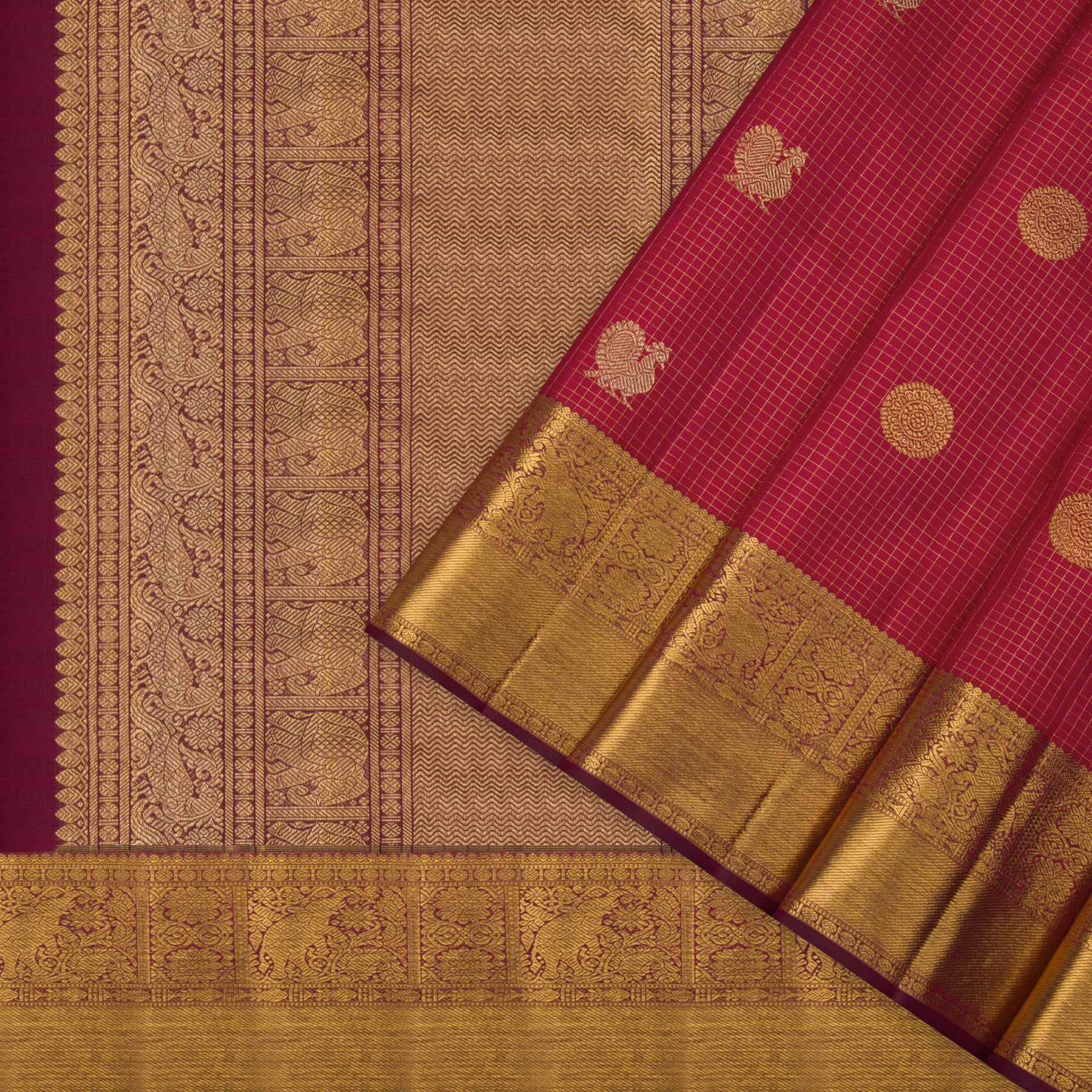 Kanakavalli Kanjivaram Silk Sari 23-595-HS001-13723 - Cover View