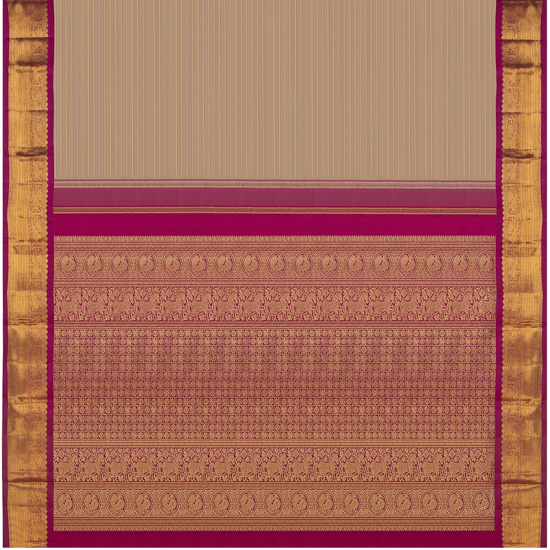 Kanakavalli Kanjivaram Silk Sari 23-595-HS001-13726 - Full View