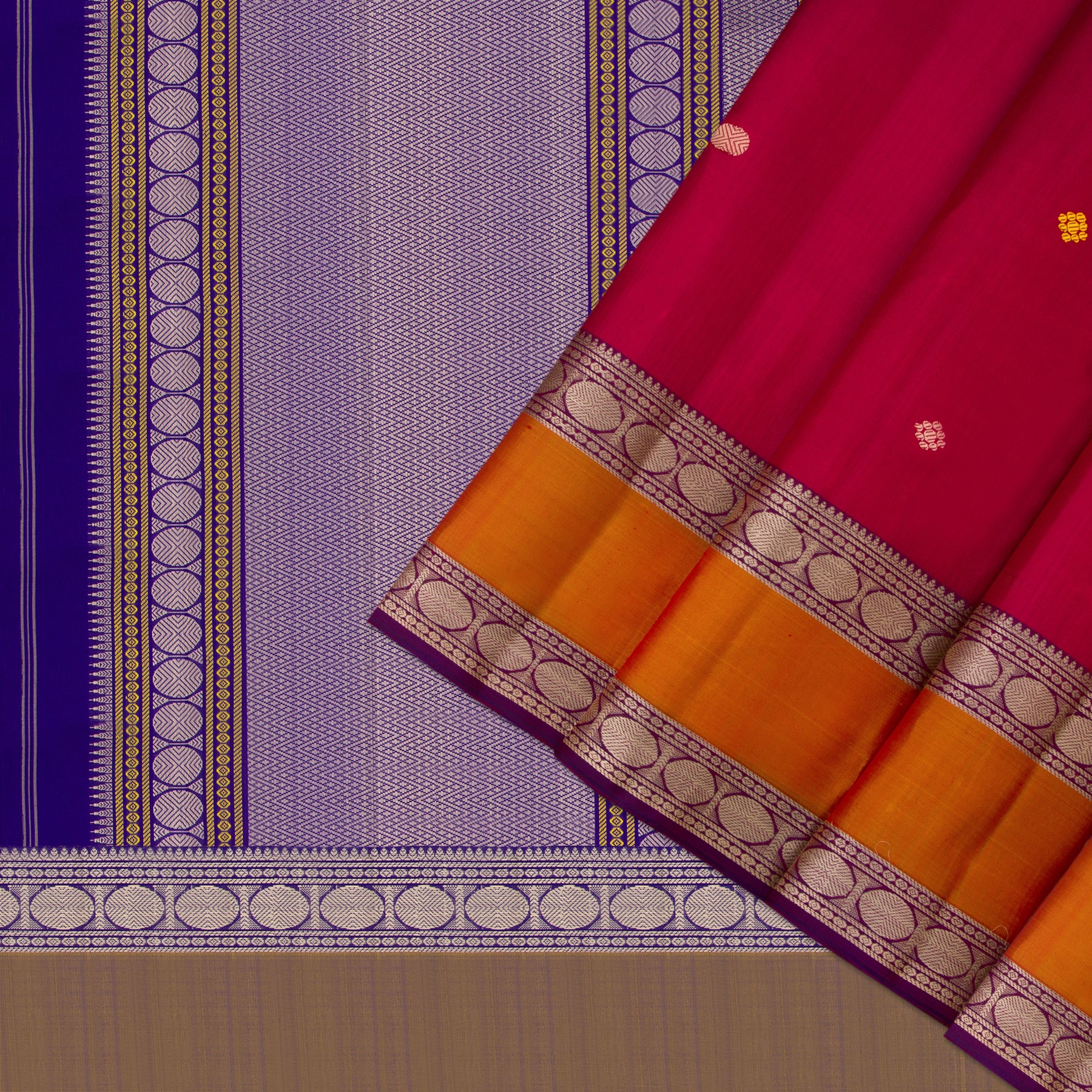 Kanakavalli Kanjivaram Silk Sari 23-598-HS001-01314 - Cover View