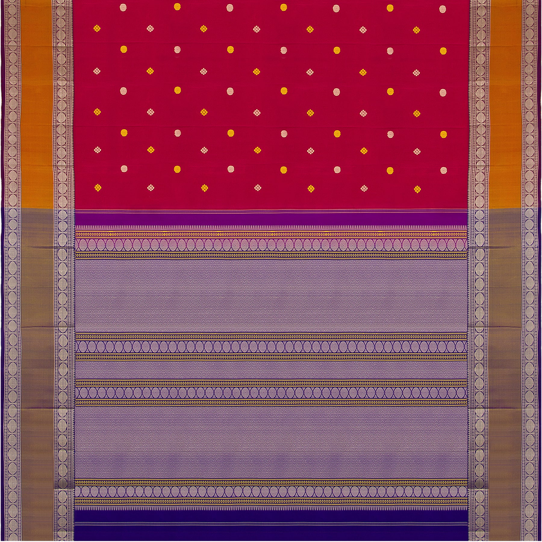 Kanakavalli Kanjivaram Silk Sari 23-598-HS001-01314 - Full View