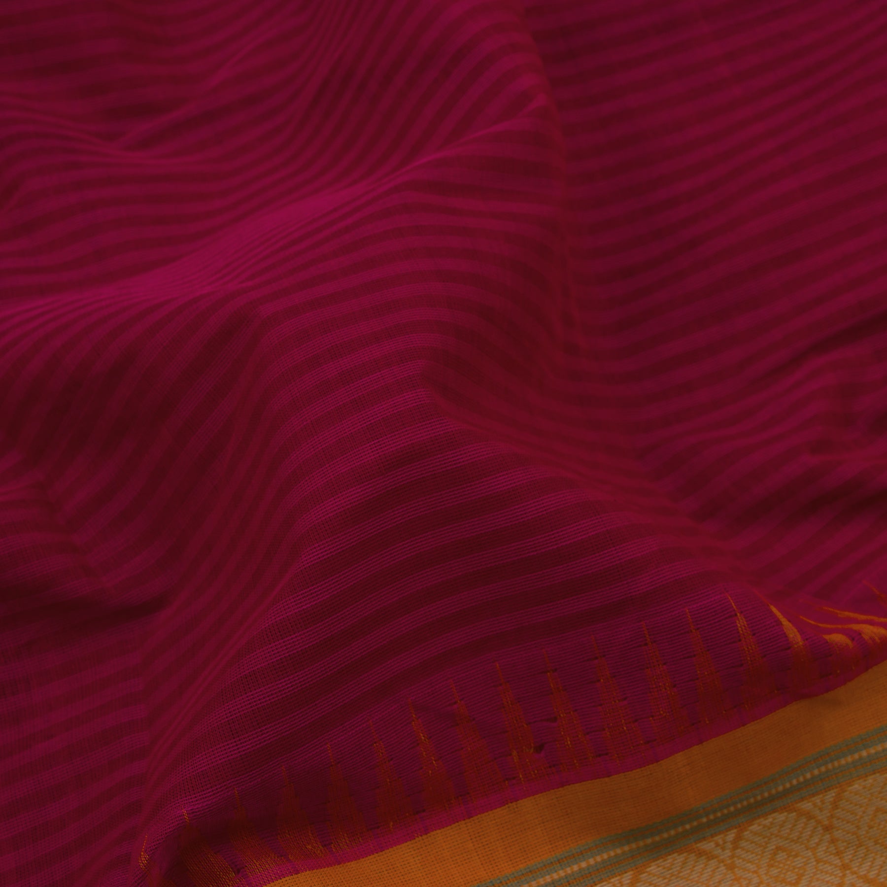 Kanakavalli Kanchi Cotton Sari 23-598-HS003-01396 - Fabric View