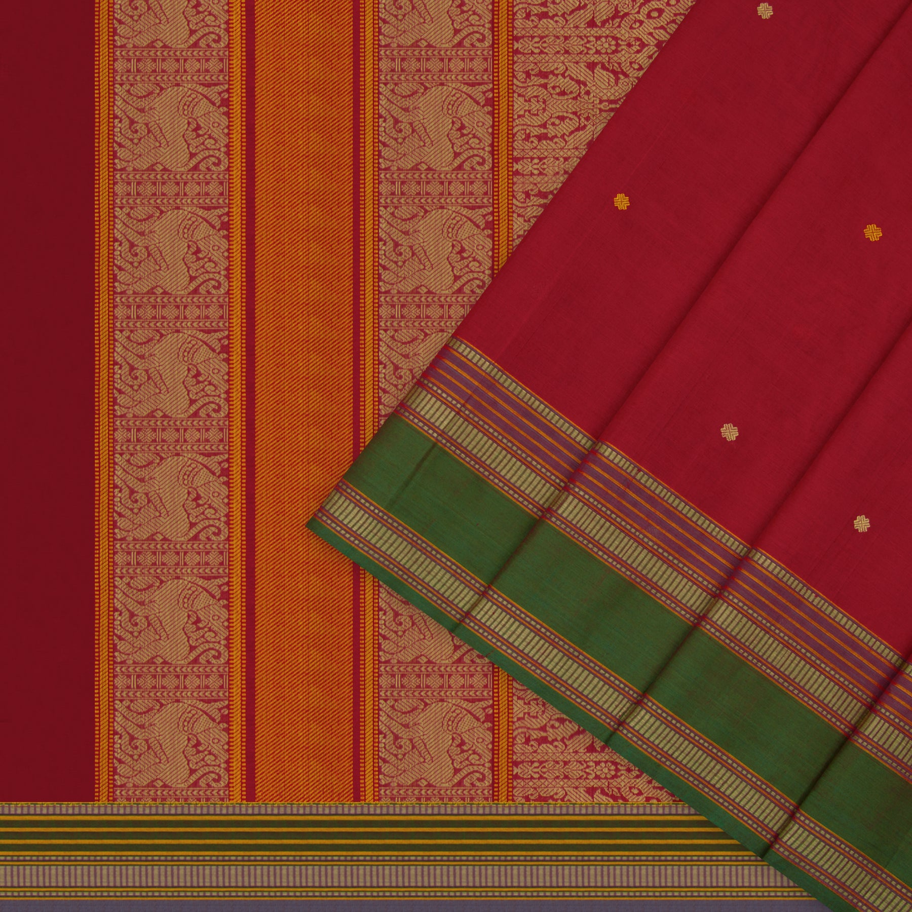 Kanakavalli Kanchi Cotton Sari 23-598-HS003-01410 - Cover View
