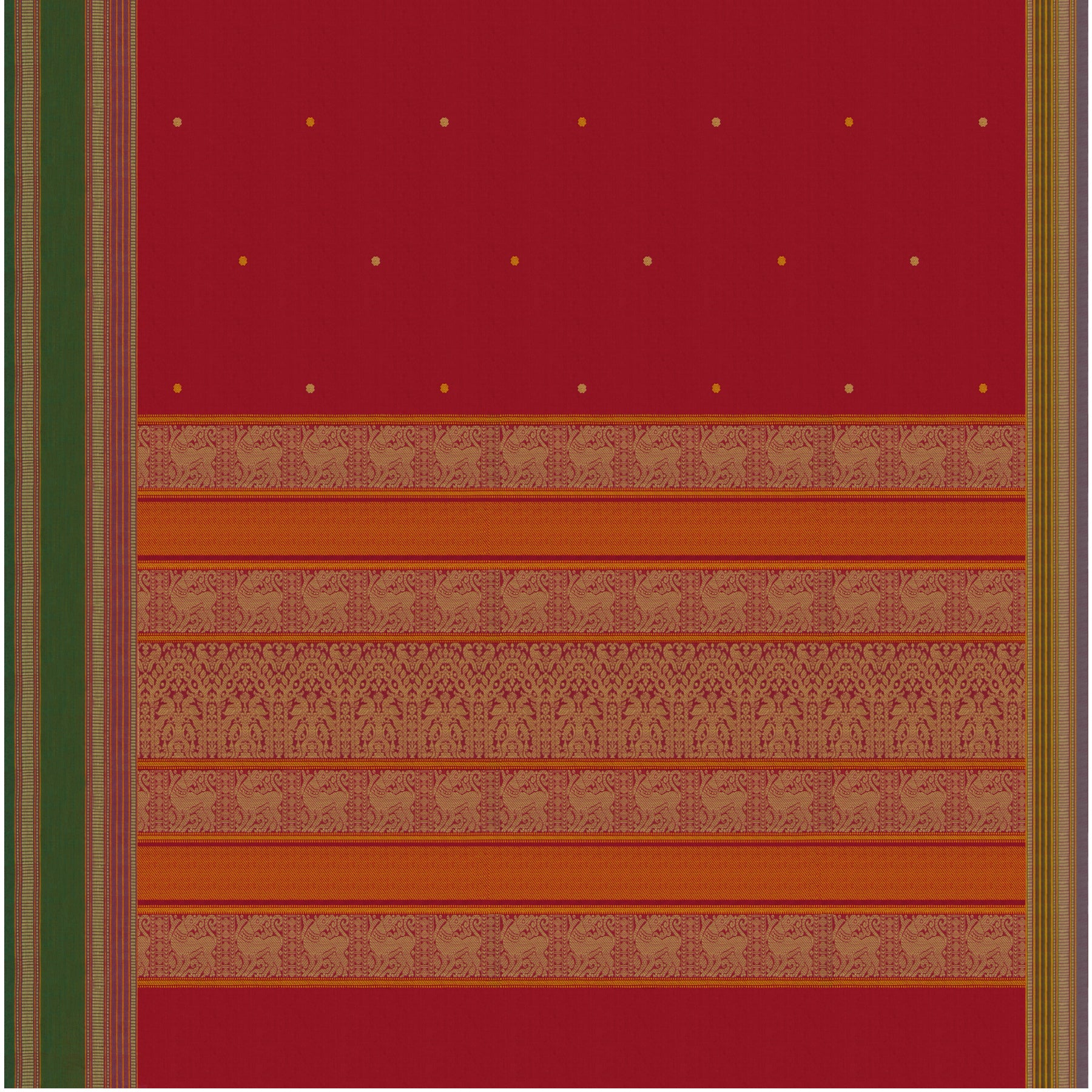 Kanakavalli Kanchi Cotton Sari 23-598-HS003-01410 - Full View