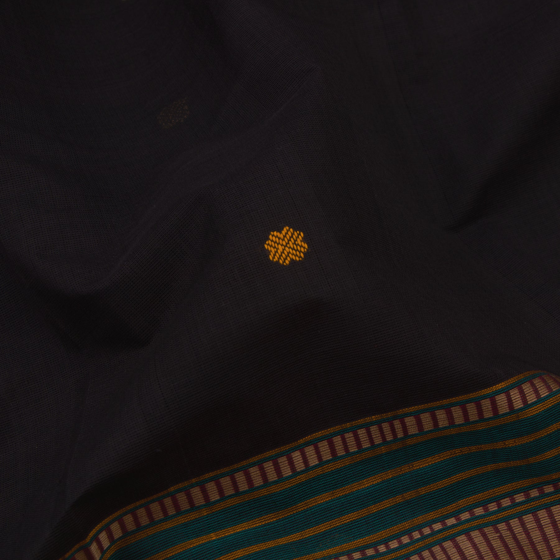 Kanakavalli Kanchi Cotton Sari 23-598-HS003-01414 - Fabric View