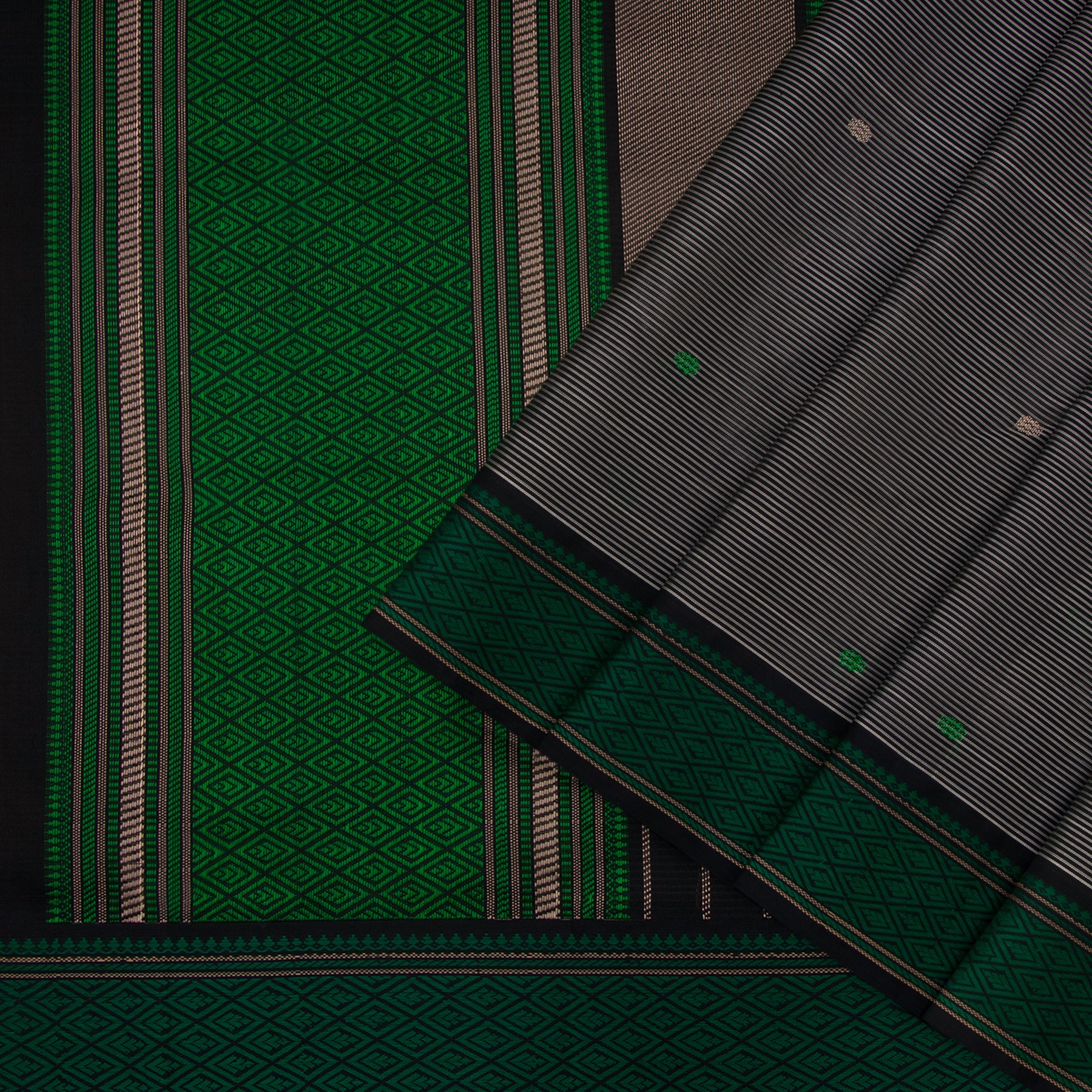 Kanakavalli Silk/Cotton Sari 23-598-HS005-00195 - Cover View