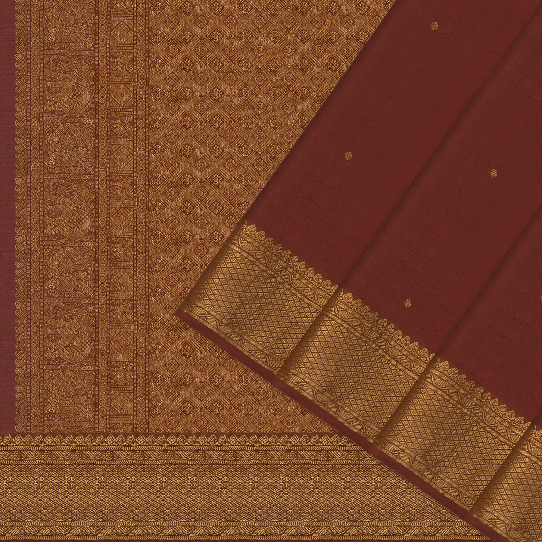 Kanakavalli Kanjivaram Silk Sari 23-599-HS001-00818 - Cover View