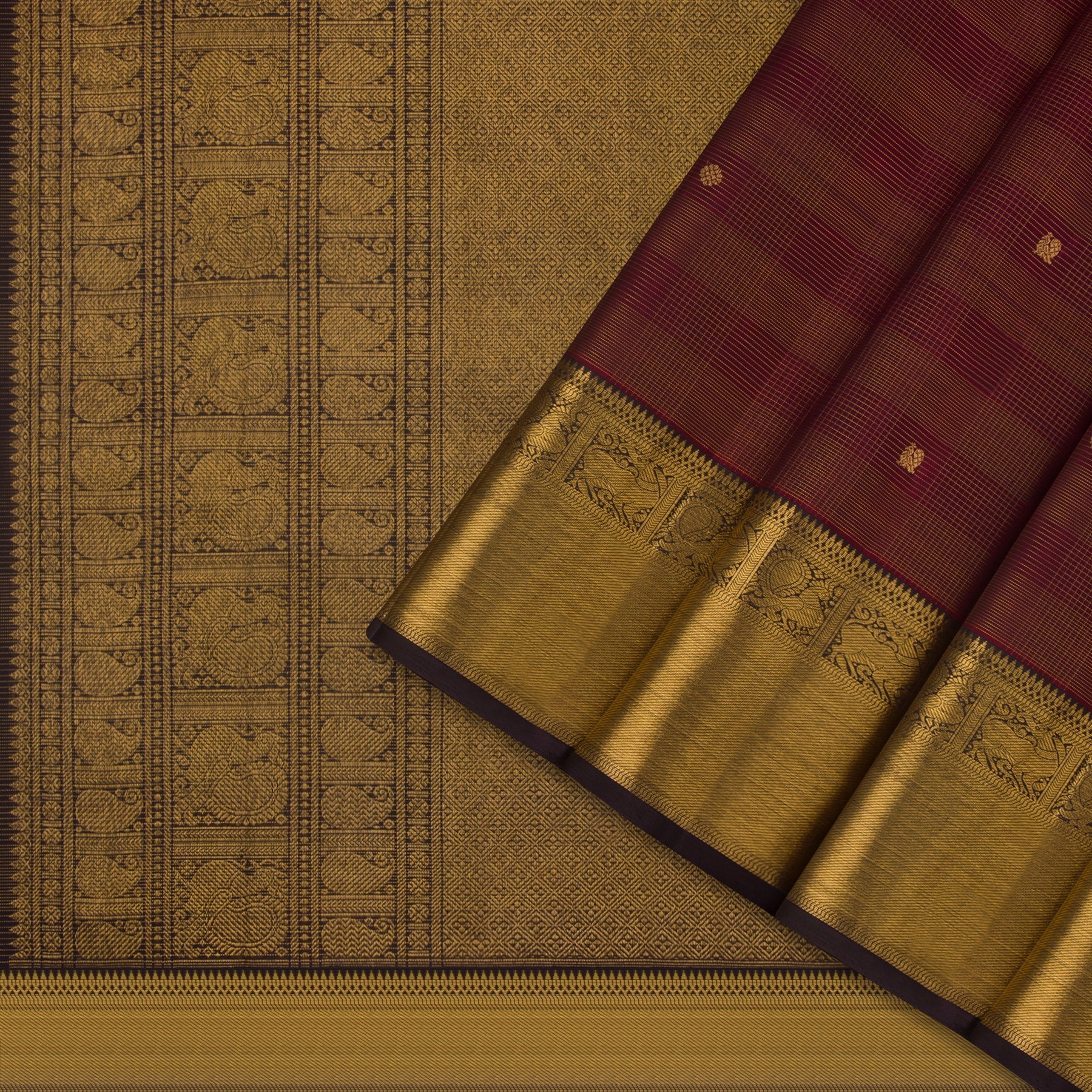 Kanakavalli Kanjivaram Silk Sari 23-599-HS001-01547 - Cover View