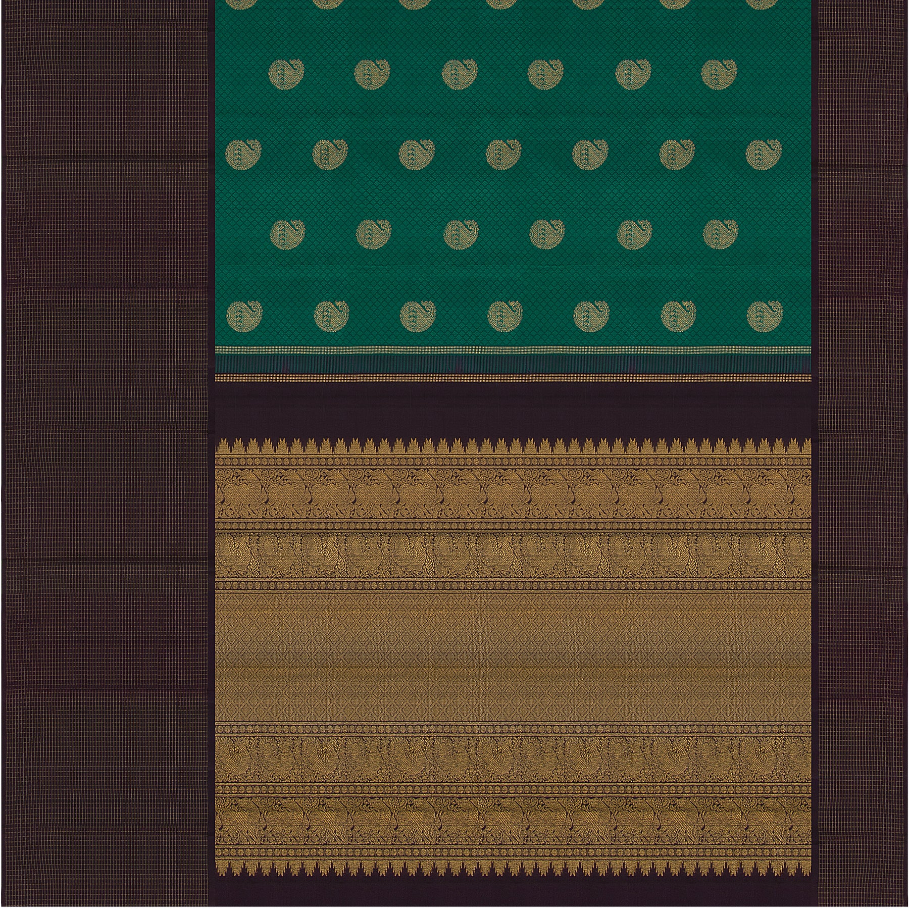 Kanakavalli Kanjivaram Silk Sari 23-599-HS001-02016 - Full View