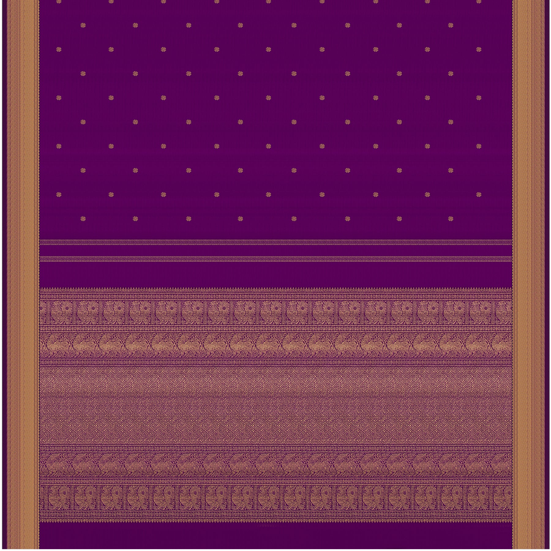 Kanakavalli Kanjivaram Silk Sari 23-599-HS001-02027 - Full View