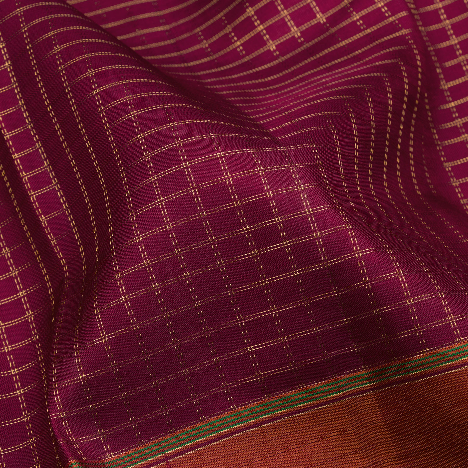 Kanakavalli Kanjivaram Silk Sari 23-599-HS001-02793 - Fabric View