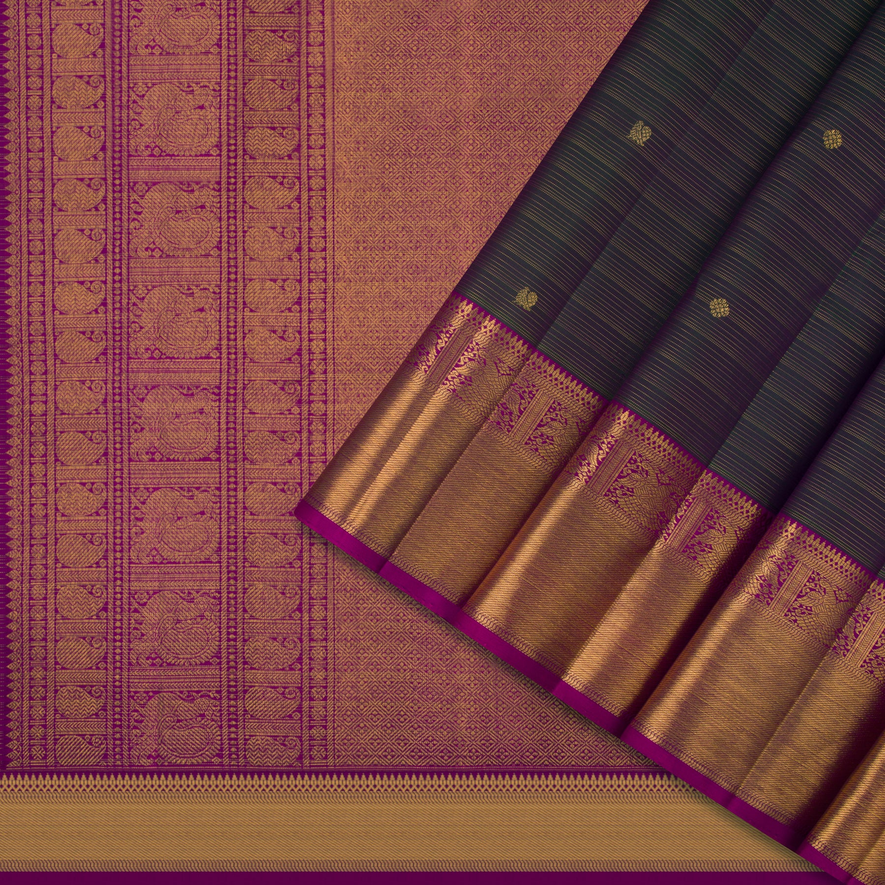 Kanakavalli Kanjivaram Silk Sari 23-599-HS001-03134 - Cover View