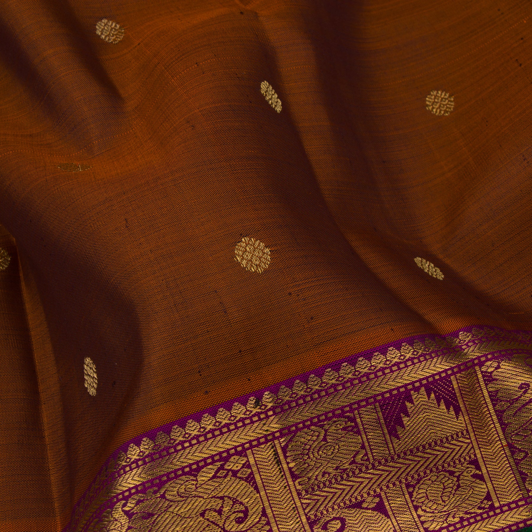 Kanakavalli Kanjivaram Silk Sari 23-599-HS001-03153 - Fabric View
