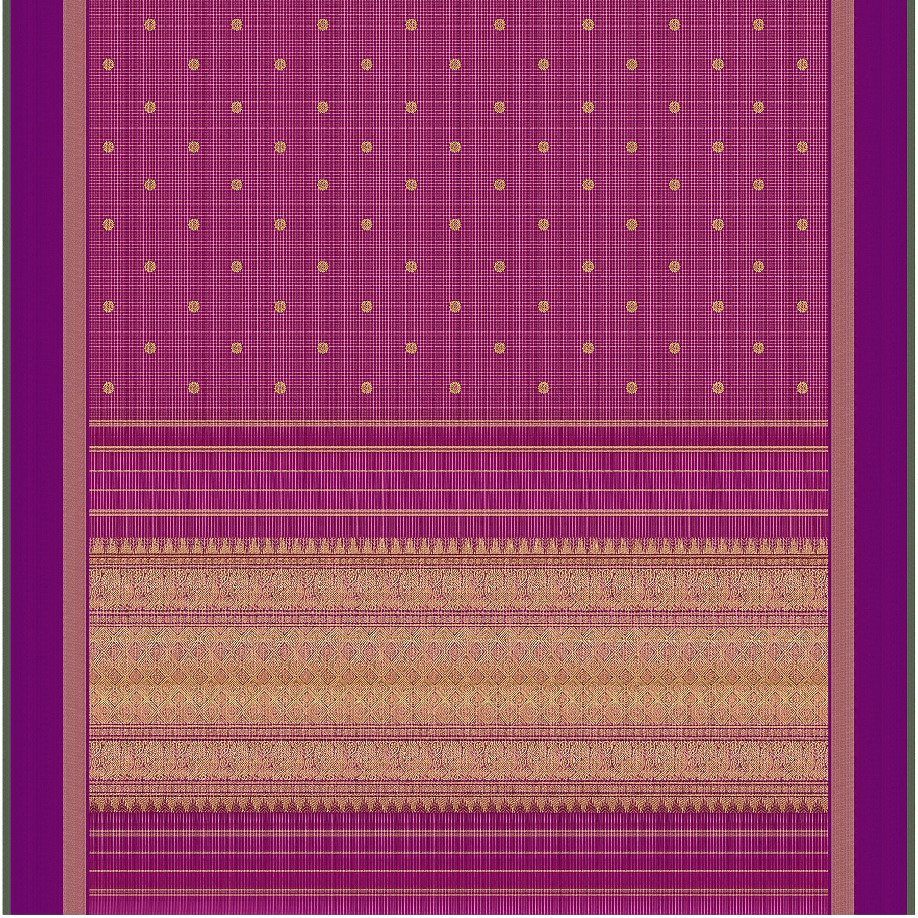 Kanakavalli Kanjivaram Silk Sari 23-599-HS001-03158 - Full View