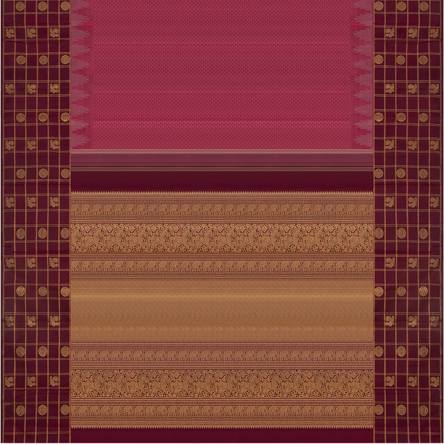 Kanakavalli Kanjivaram Silk Sari 23-599-HS001-03168 - Full View