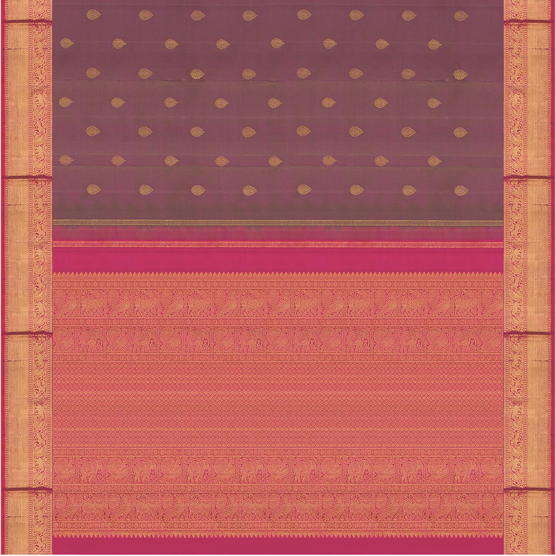 Kanakavalli Kanjivaram Silk Sari 23-599-HS001-05281 - Full View