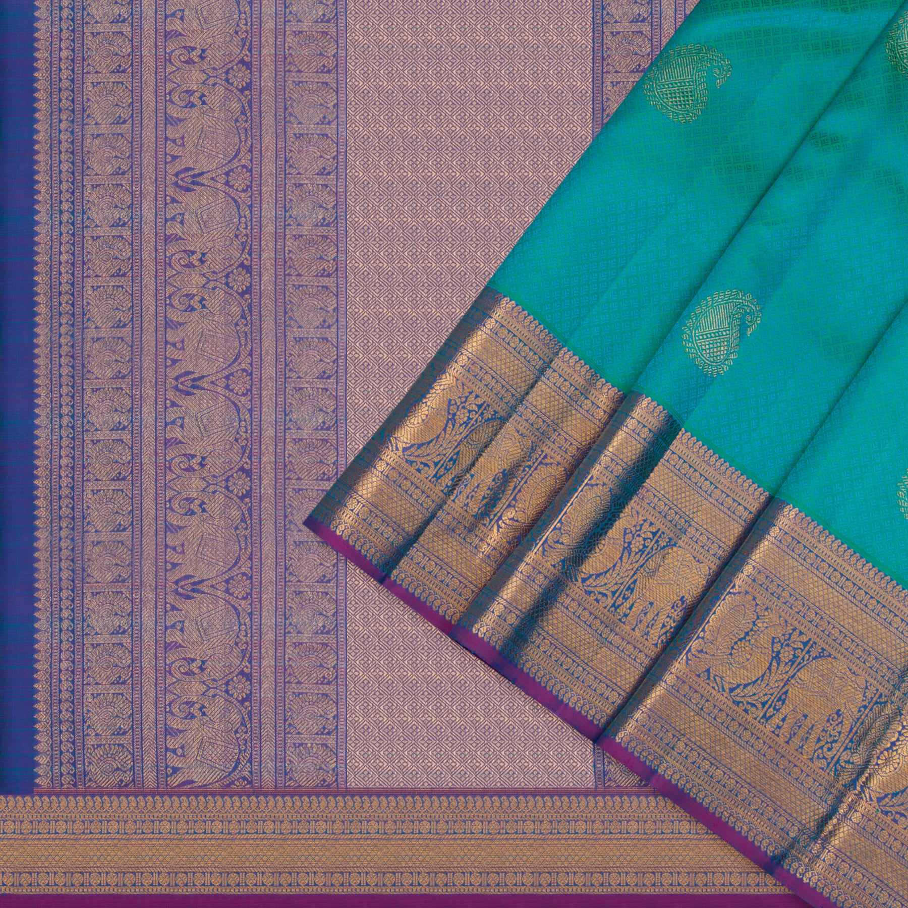 Kanakavalli Kanjivaram Silk Sari 23-599-HS001-11233 - Cover View
