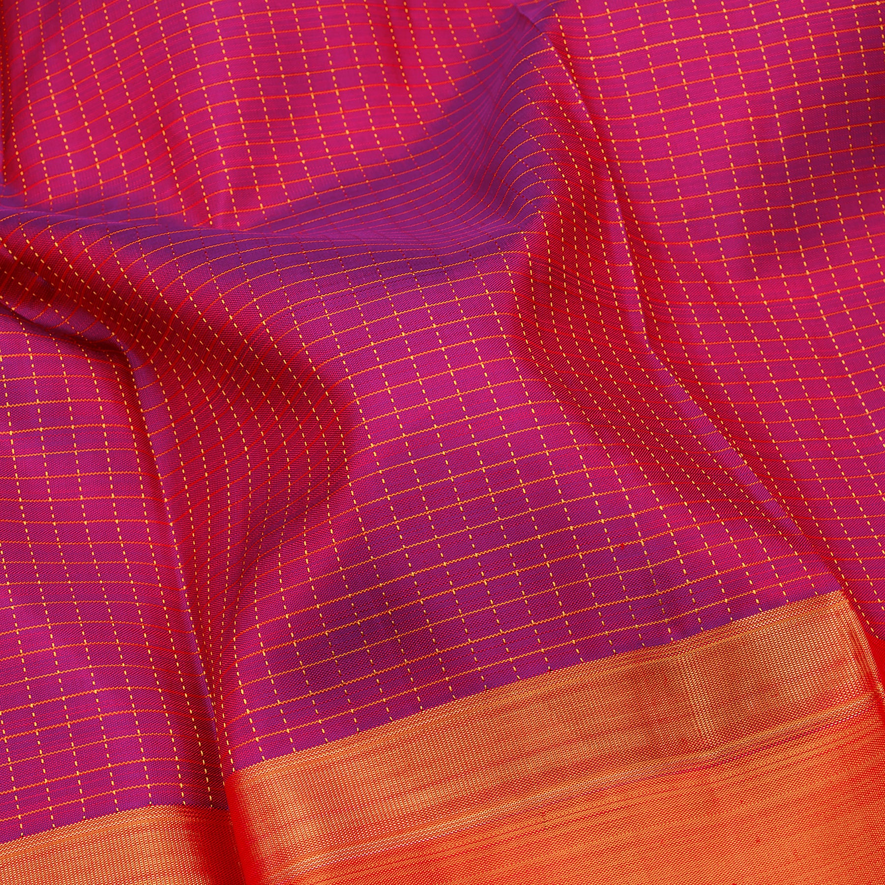 Kanakavalli Kanjivaram Silk Sari 23-599-HS001-12066 - Fabric View