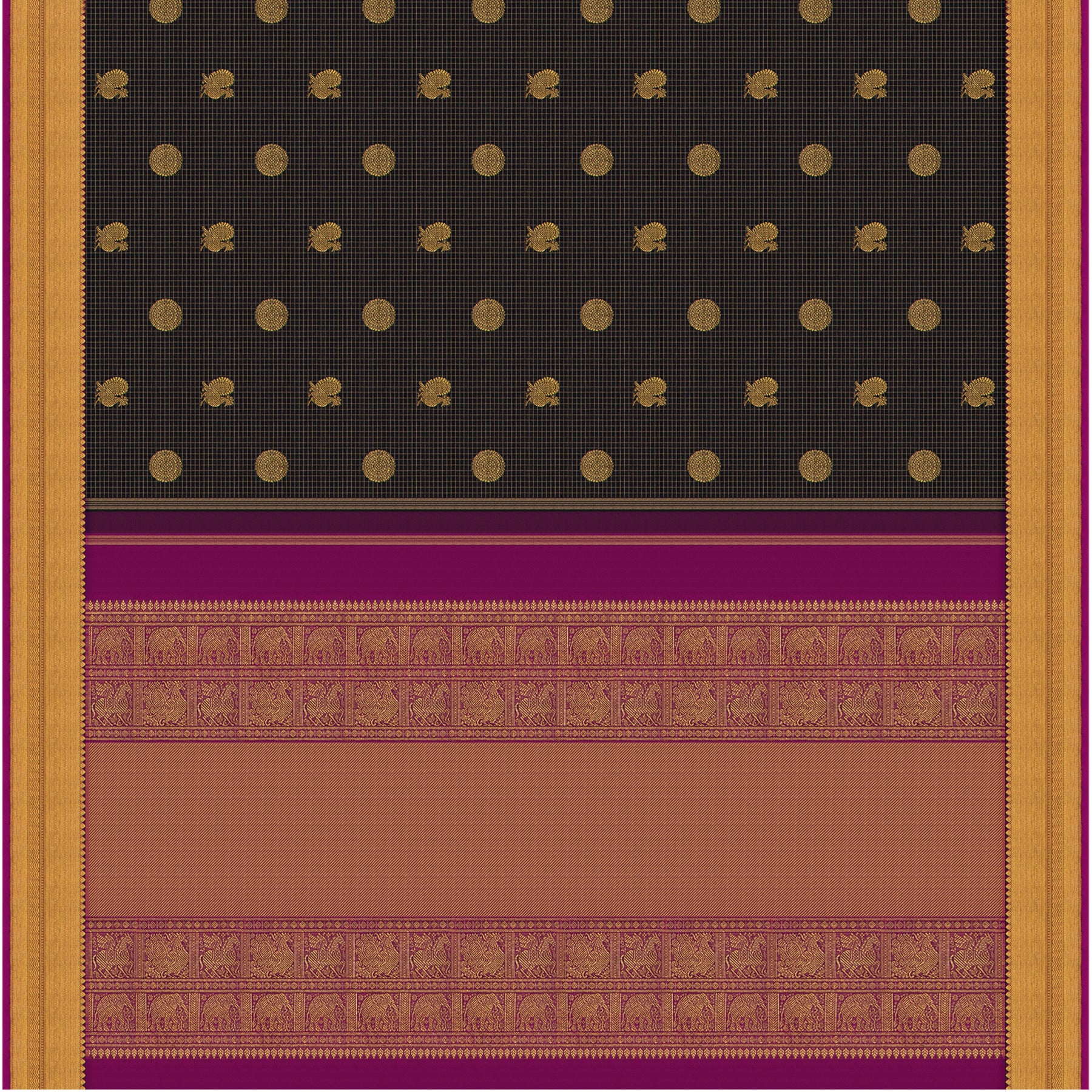 Kanakavalli Kanjivaram Silk Sari 23-599-HS001-12412 - Full View