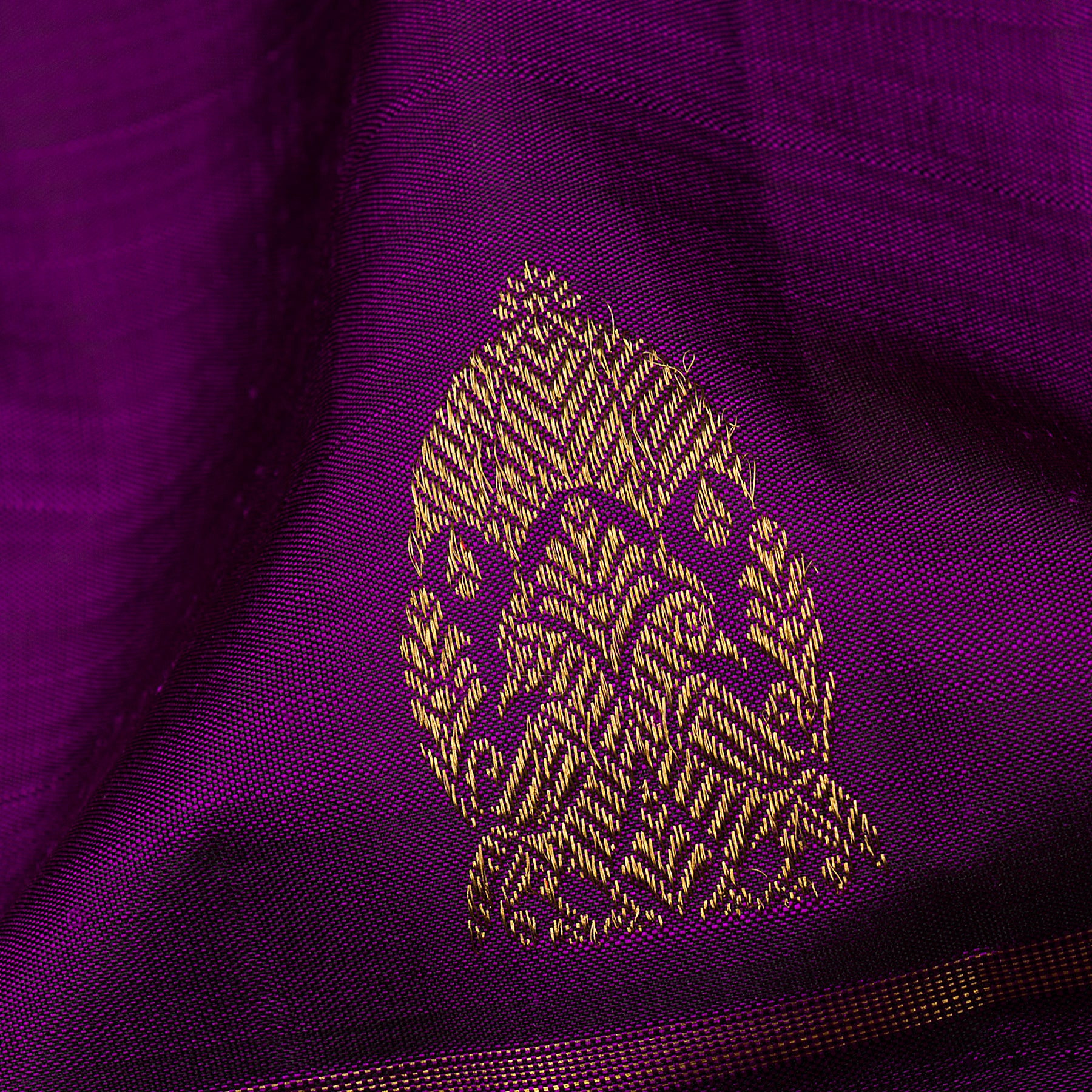 Kanakavalli Kanjivaram Silk Sari 23-599-HS001-13767 - Fabric View