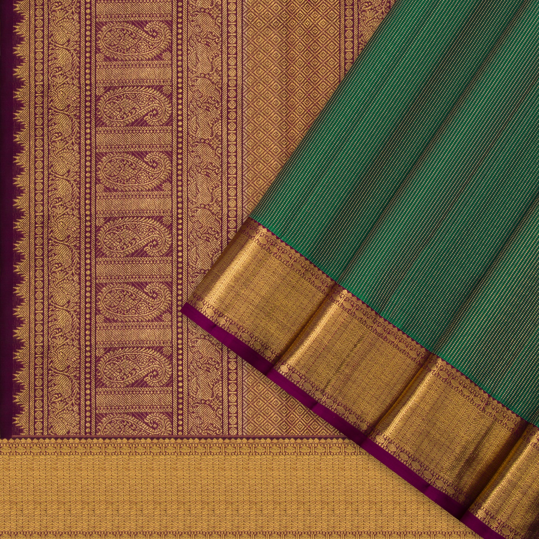 Kanakavalli Kanjivaram Silk Sari 23-599-HS001-13927 - Cover View