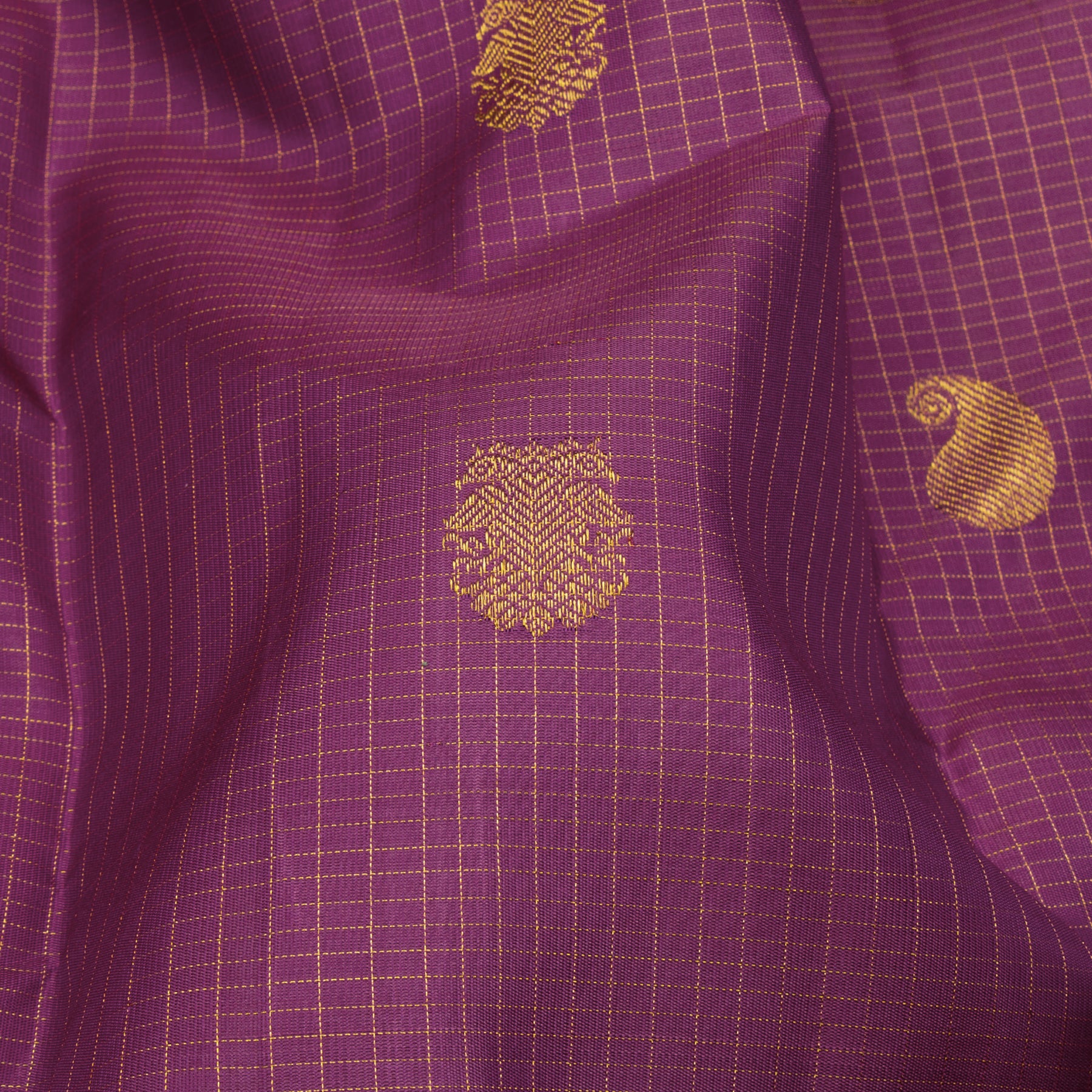 Kanakavalli Kanjivaram Silk Sari 23-599-HS001-14386 - Fabric View