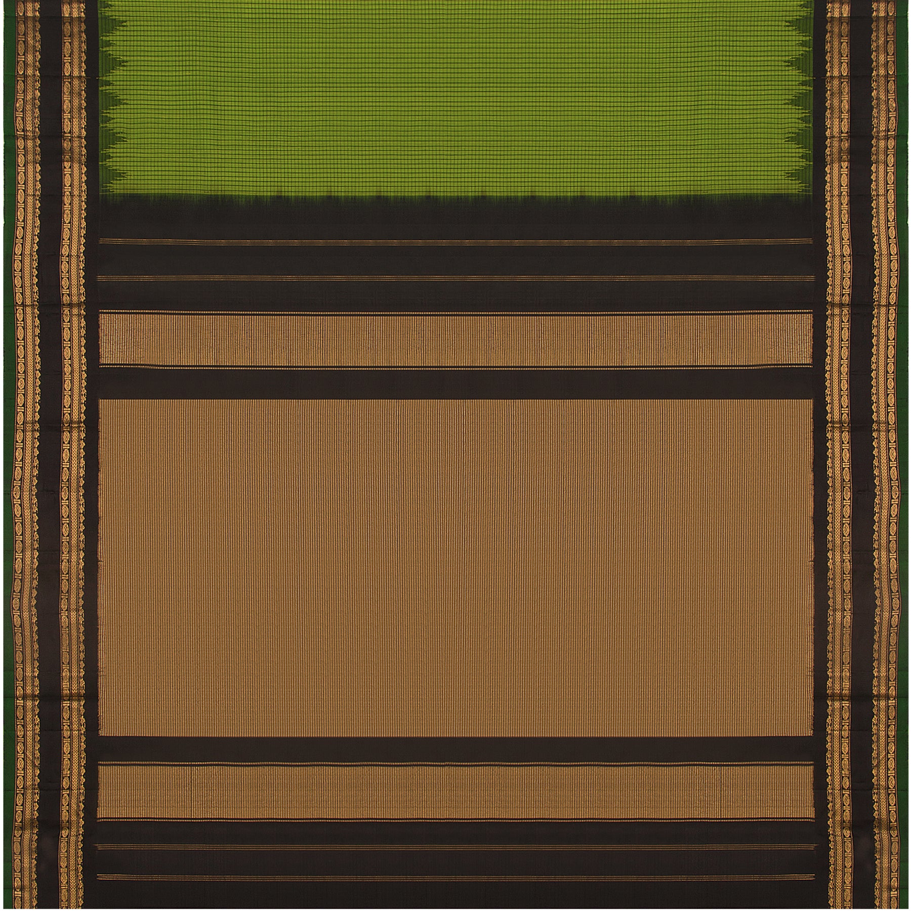 Kanakavalli Gadwal Silk/Cotton Sari 23-604-HS005-01673 - Full View