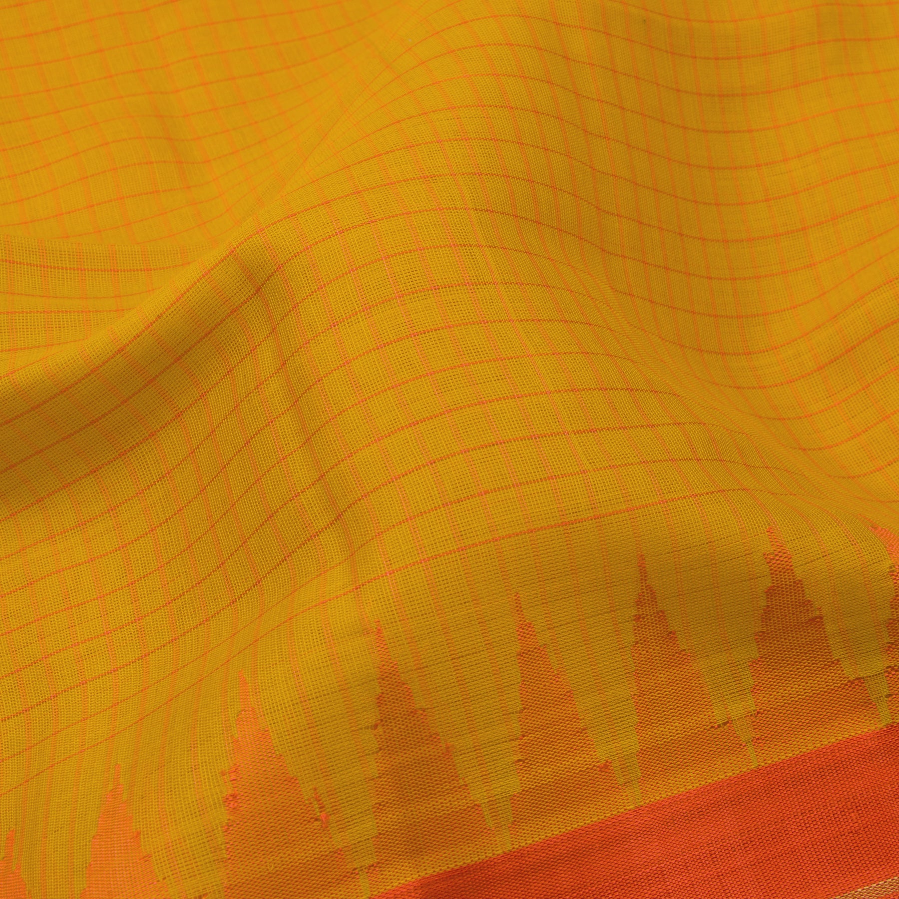 Kanakavalli Gadwal Silk/Cotton Sari 23-604-HS005-03193 - Fabric View