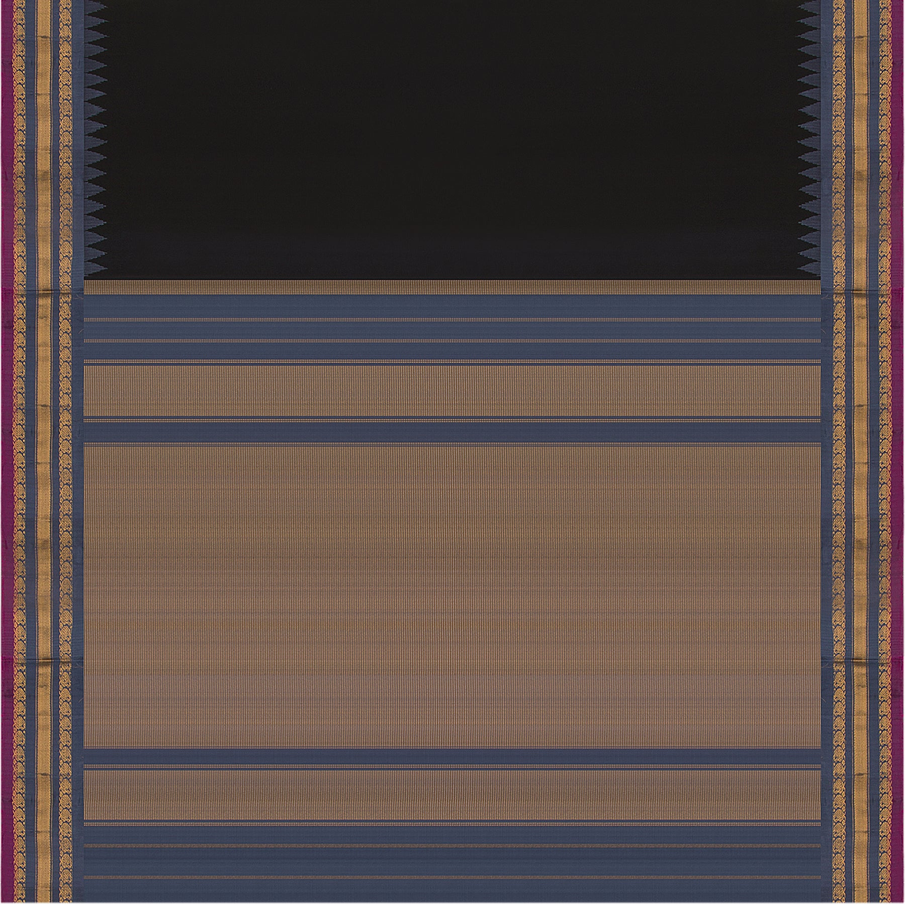 Kanakavalli Gadwal Silk/Cotton Sari 23-604-HS005-03212 - Full View