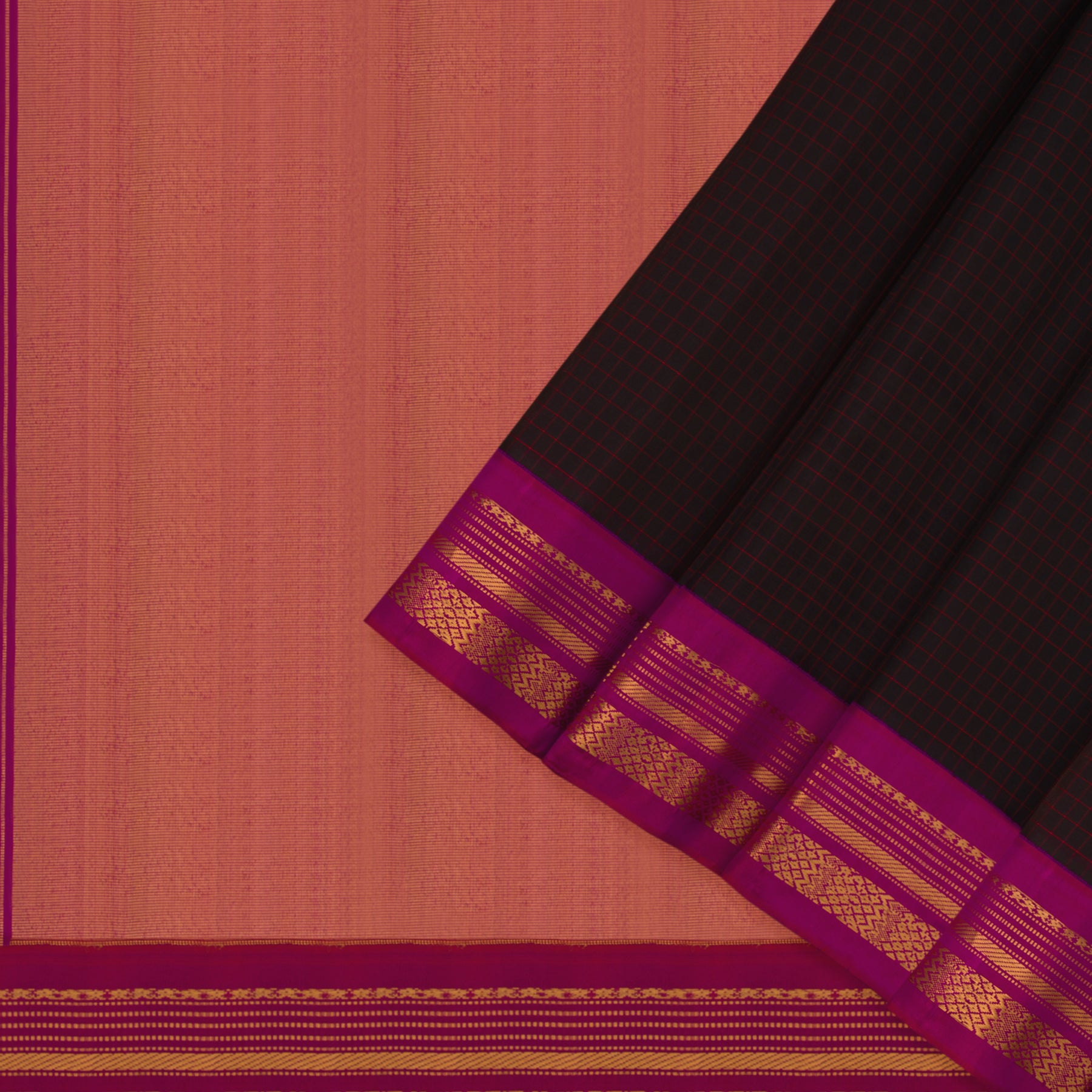 Kanakavalli Gadwal Silk/Cotton Sari 23-604-HS005-03214 - Cover View