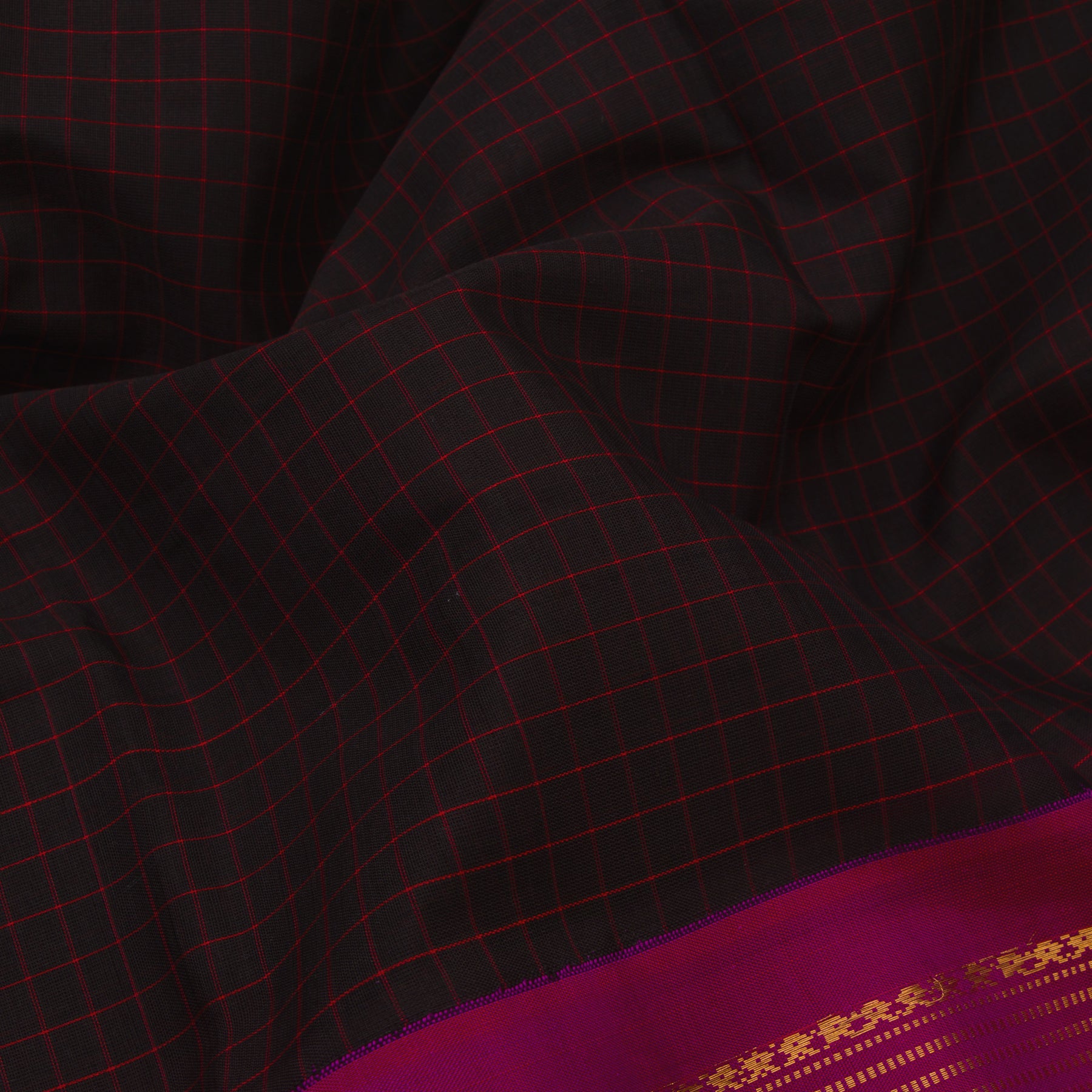 Kanakavalli Gadwal Silk/Cotton Sari 23-604-HS005-03214 - Fabric View