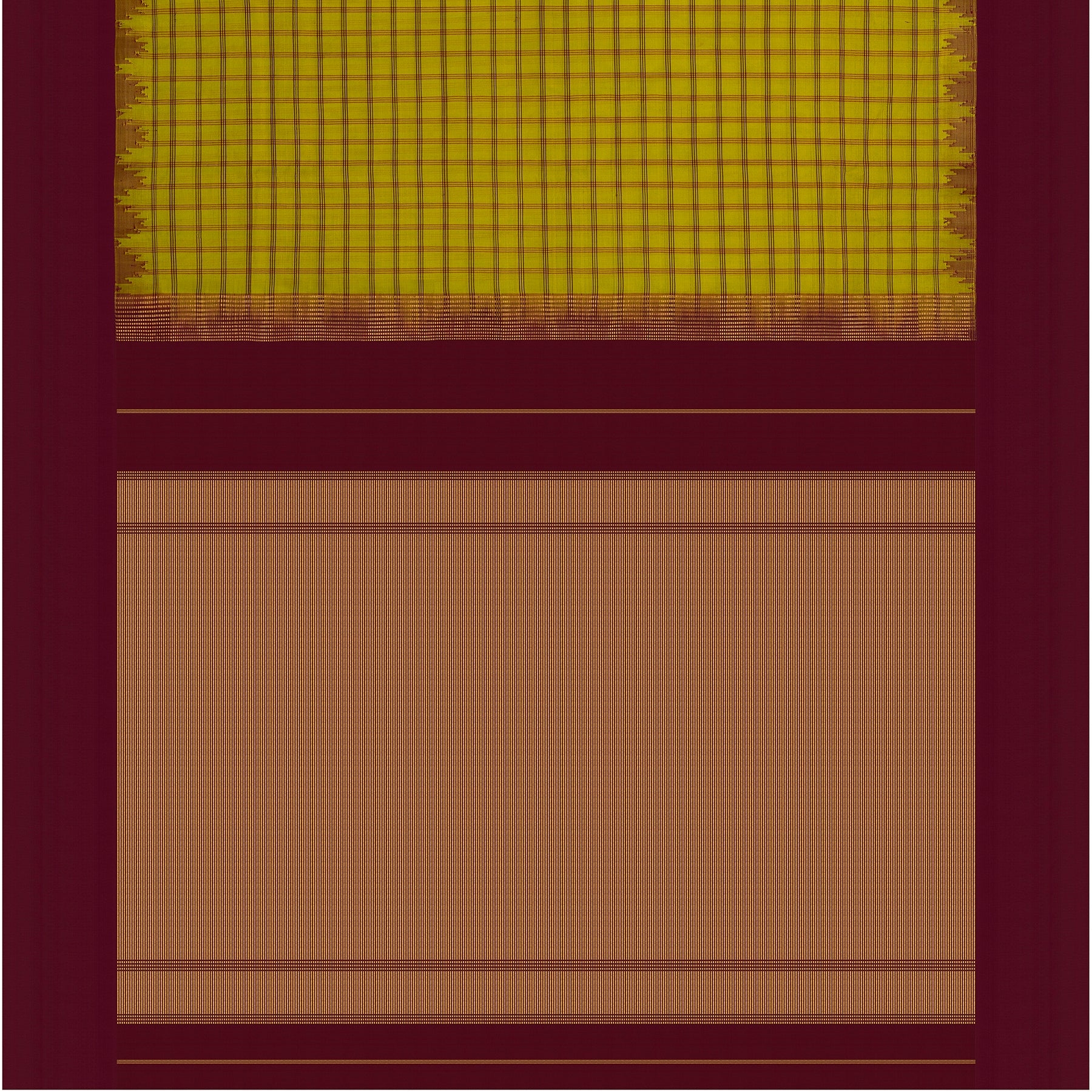 Kanakavalli Gadwal Silk/Cotton Sari 23-604-HS005-07886 - Full View