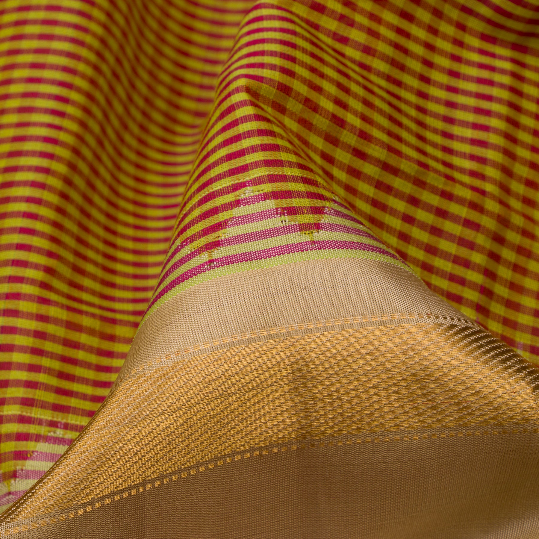 Kanakavalli Gadwal Silk/Cotton Sari 23-604-HS005-07941 - Fabric View