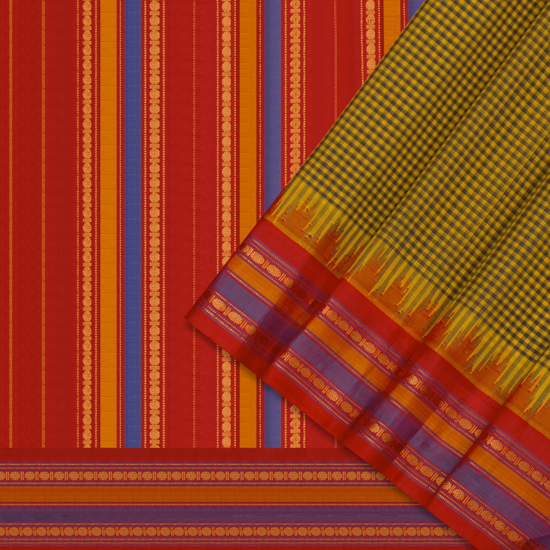 Kanakavalli Gadwal Silk/Cotton Sari 23-604-HS005-13364 - Cover View