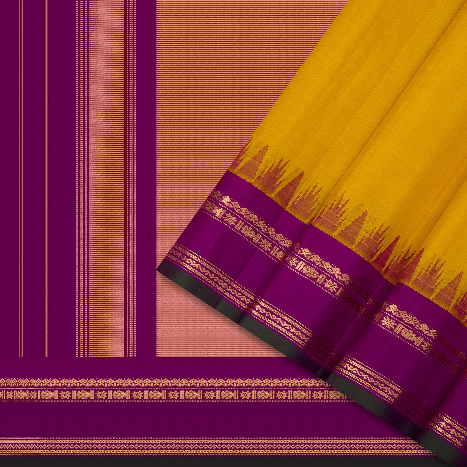 Kanakavalli Gadwal Silk/Cotton Sari 23-604-HS005-13370 - Cover View
