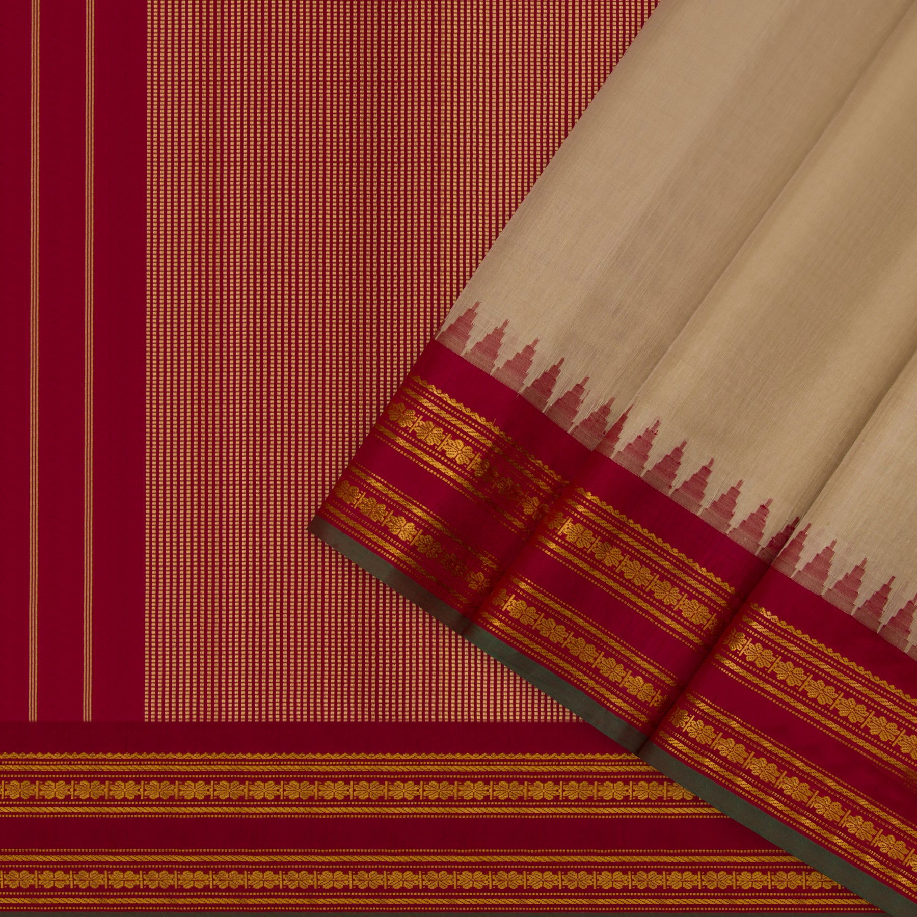 Kanakavalli Gadwal Silk/Cotton Sari 23-604-HS005-13404 - Cover View